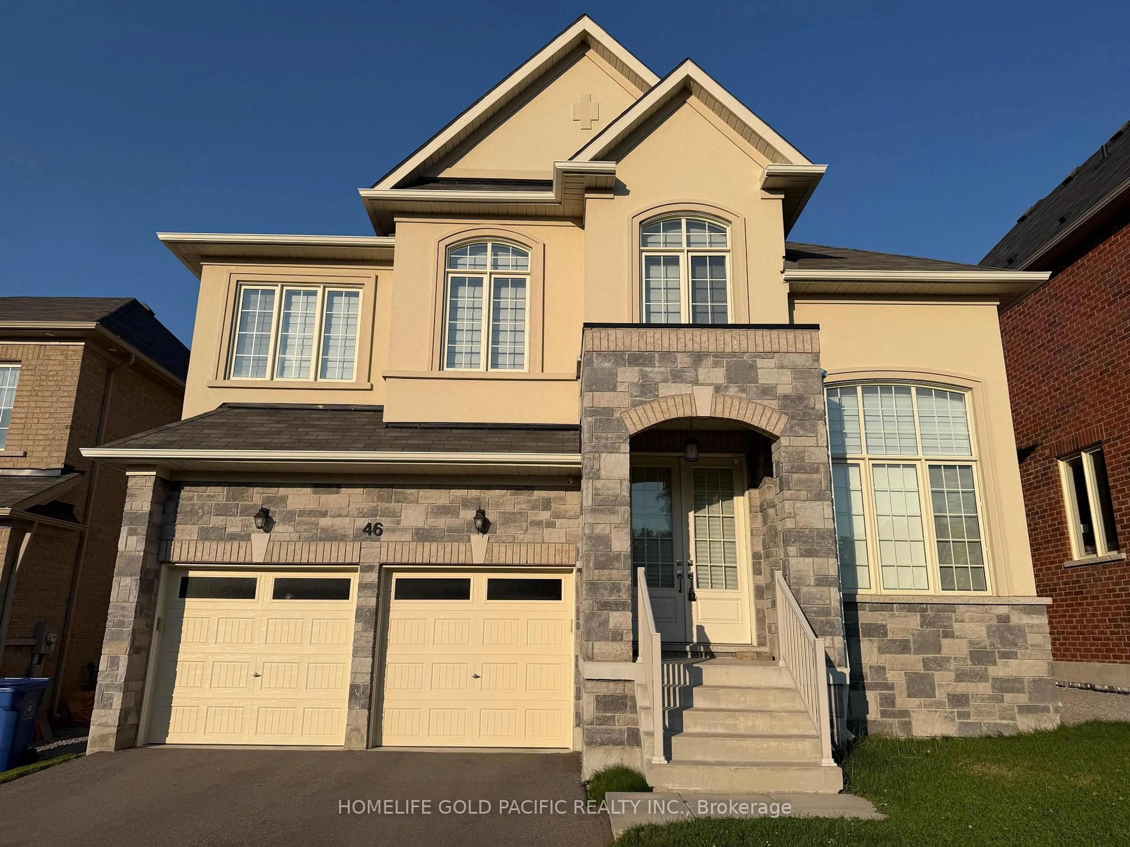 Home with brick exterior material, street for 46 Haskins Cres, Georgina Ontario L4P 0H5