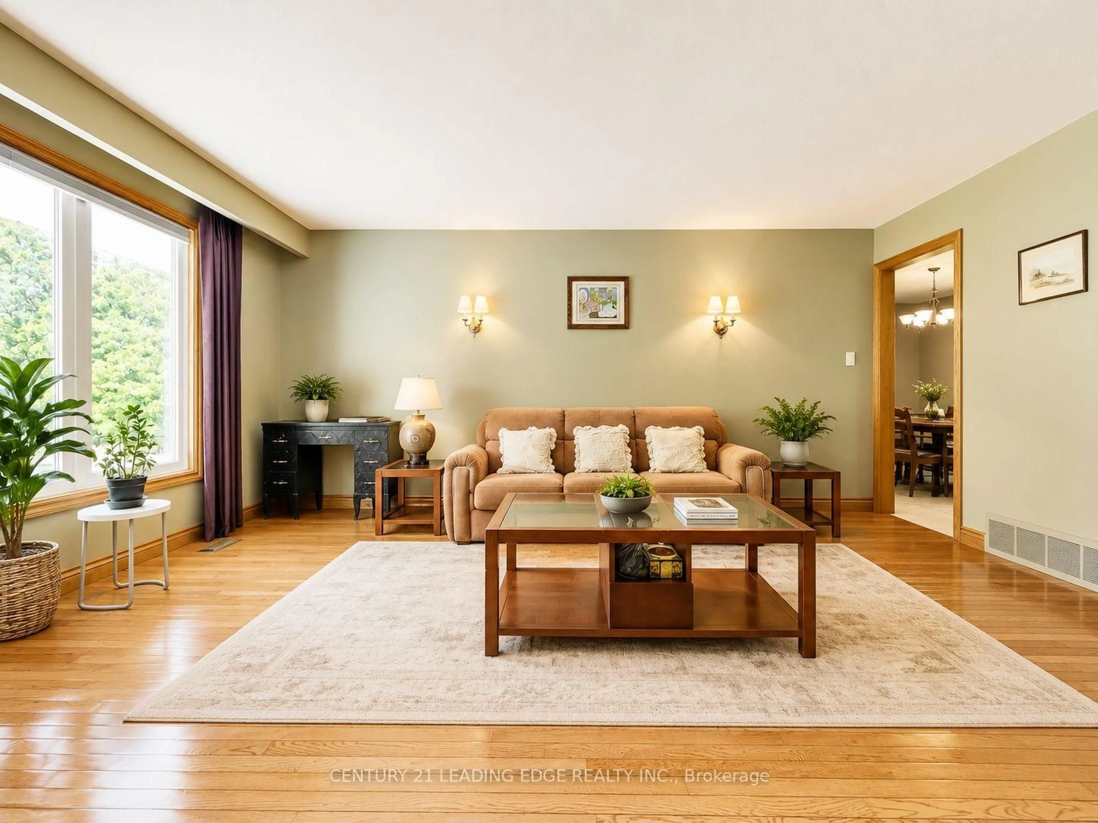 Living room with furniture, wood/laminate floor for 254 Hwy 47, Uxbridge Ontario L0C 1A0