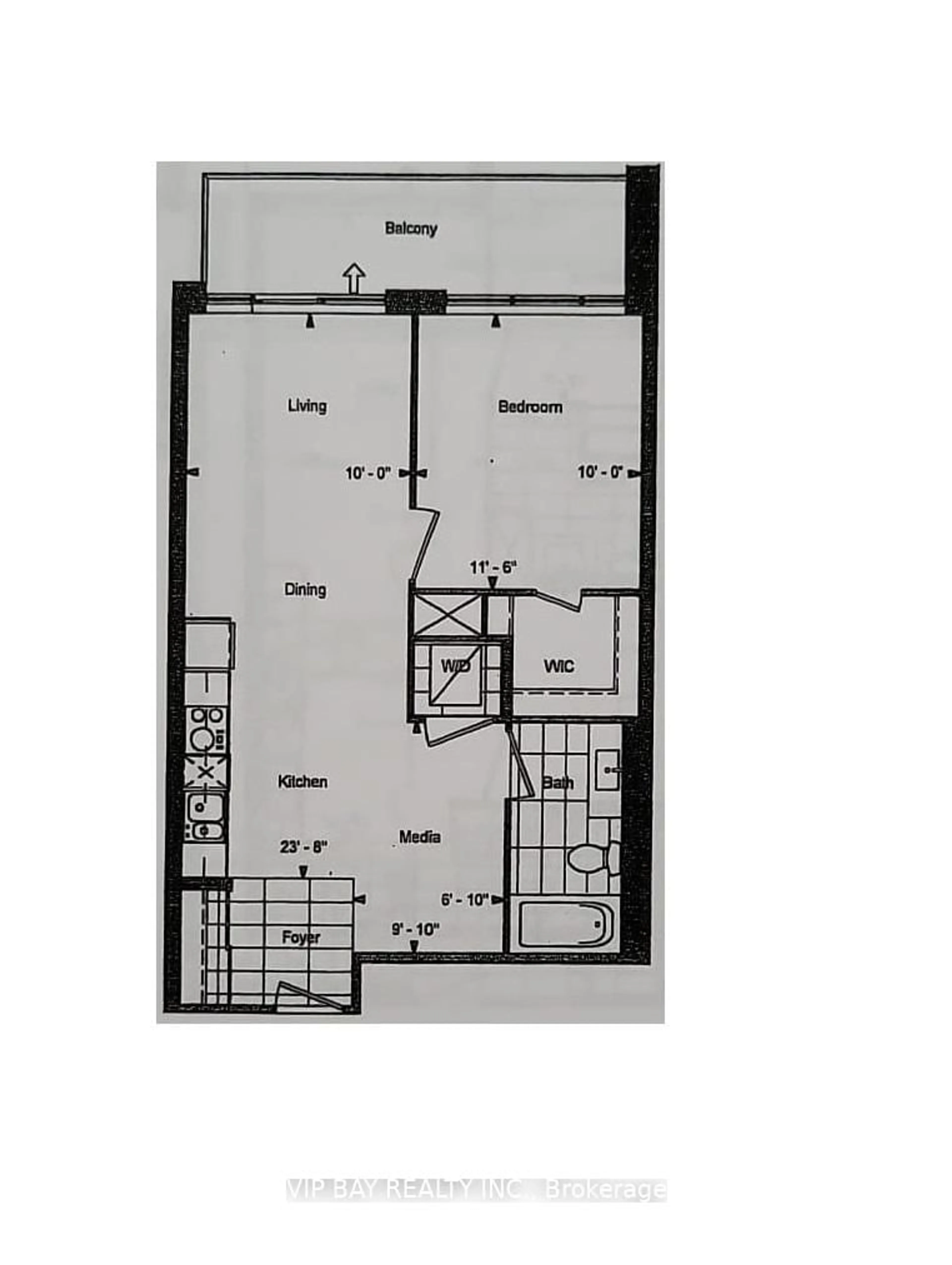 Floor plan for 18 Uptown Dr #1103, Markham Ontario L3R 5M5