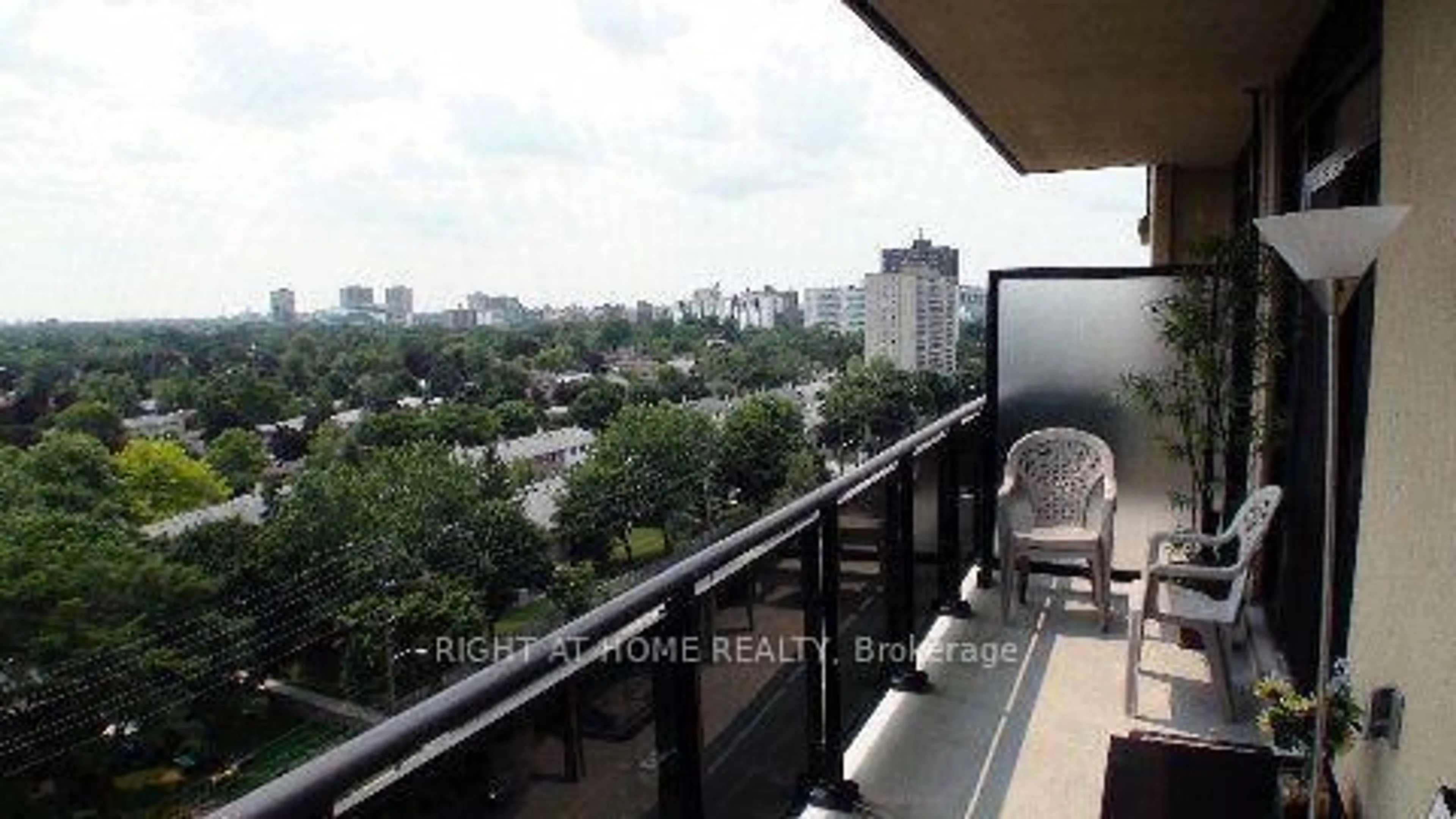 Balcony in the apartment, city buildings view from balcony for 520 Steels Ave #1108, Vaughan Ontario L4J 0H2