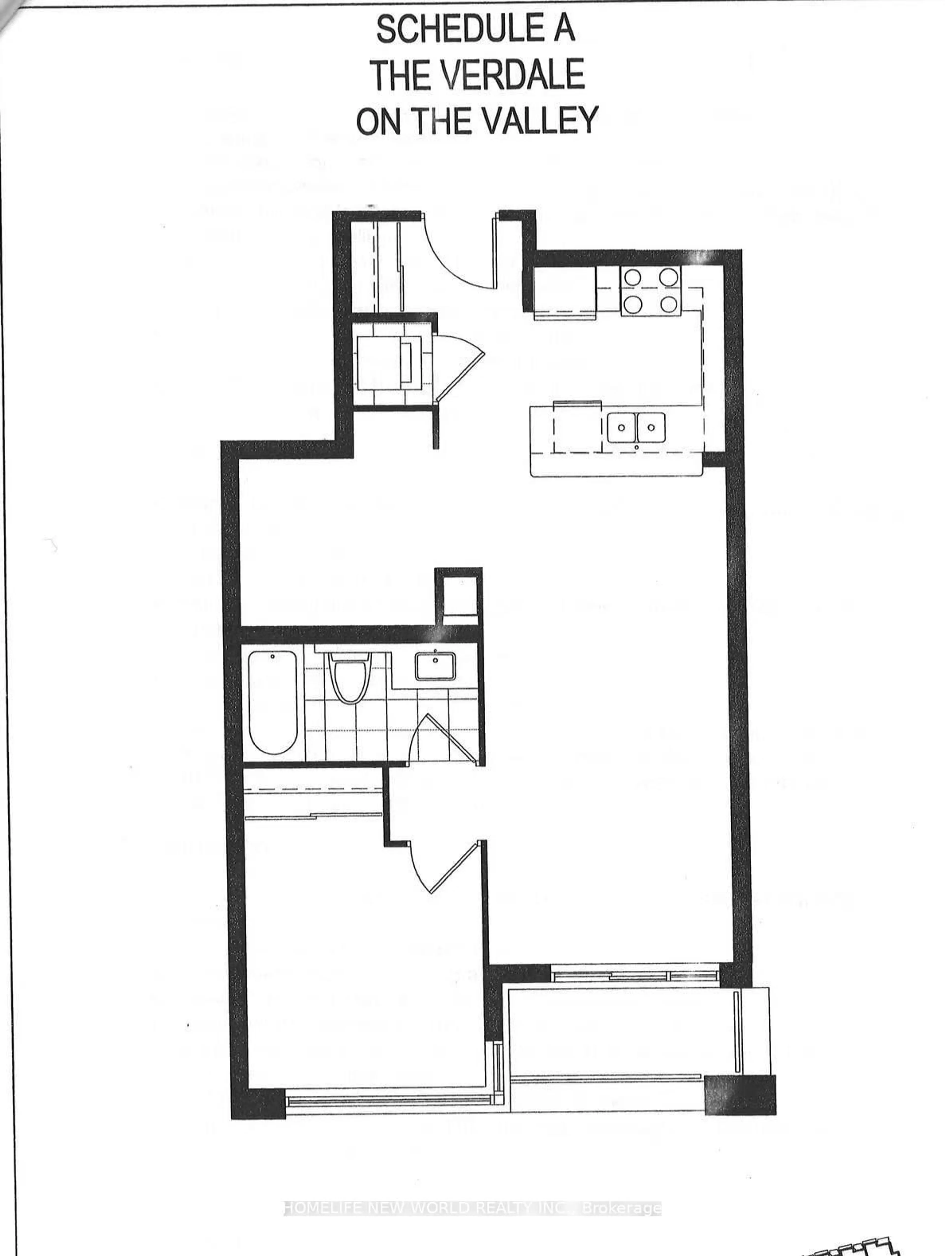 Floor plan for 151 Upper Duke Cres #403, Markham Ontario L6G 0E1