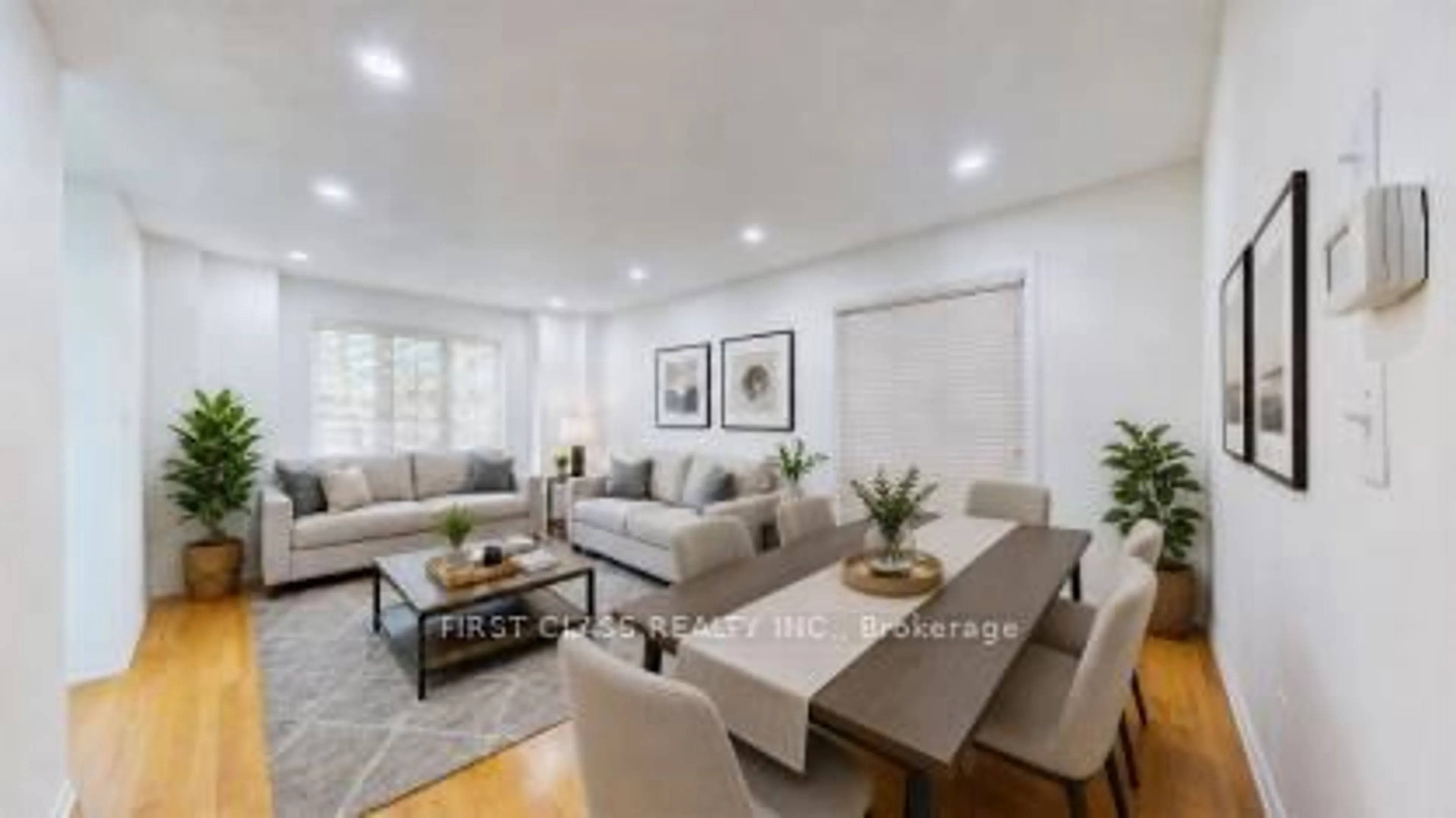 Living room with furniture, wood/laminate floor for 570 Hoover Park Dr, Whitchurch-Stouffville Ontario L4A 0S8