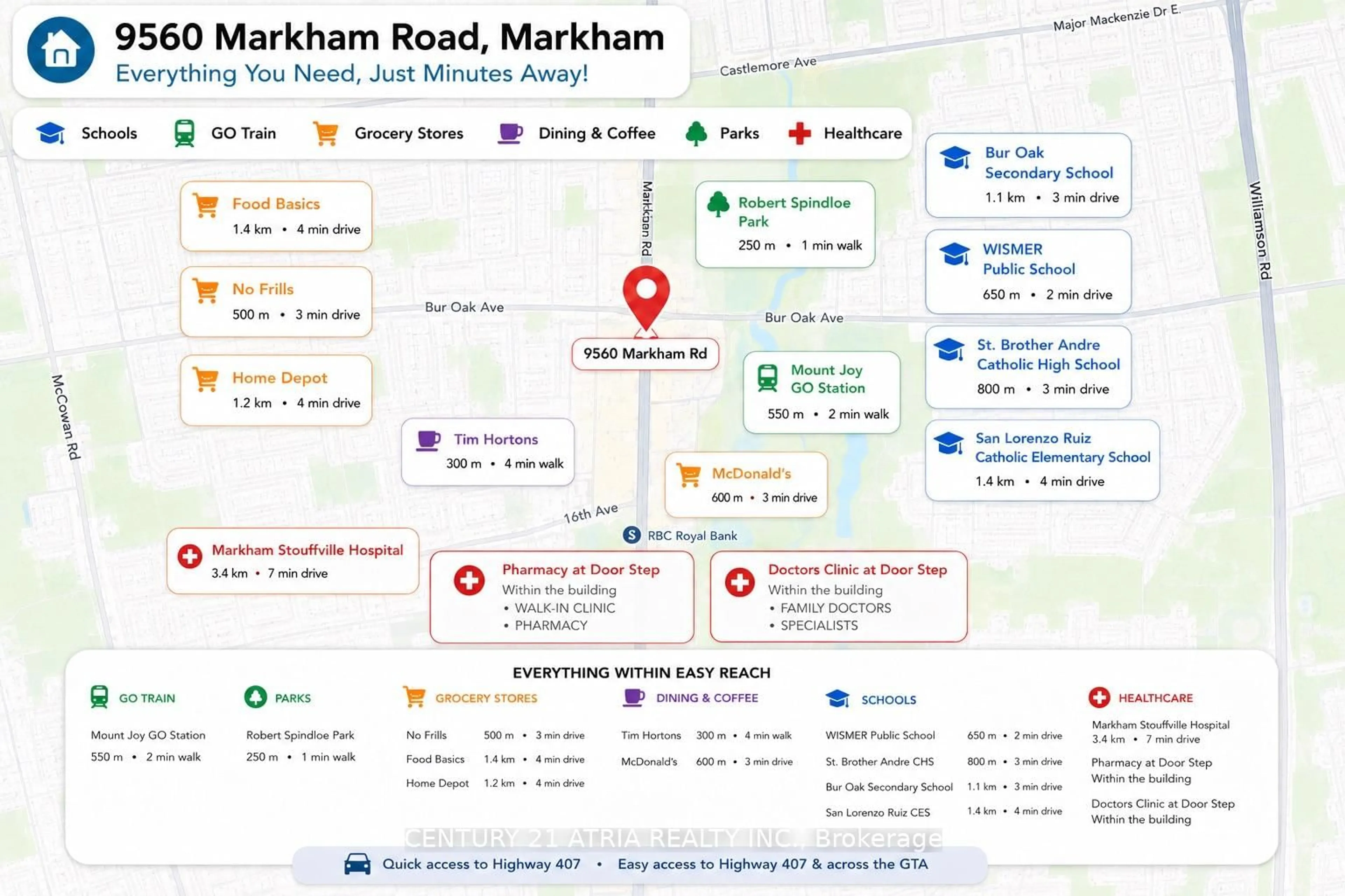 Picture of a map for 9560 Markham Rd #705, Markham Ontario L6E 0T9