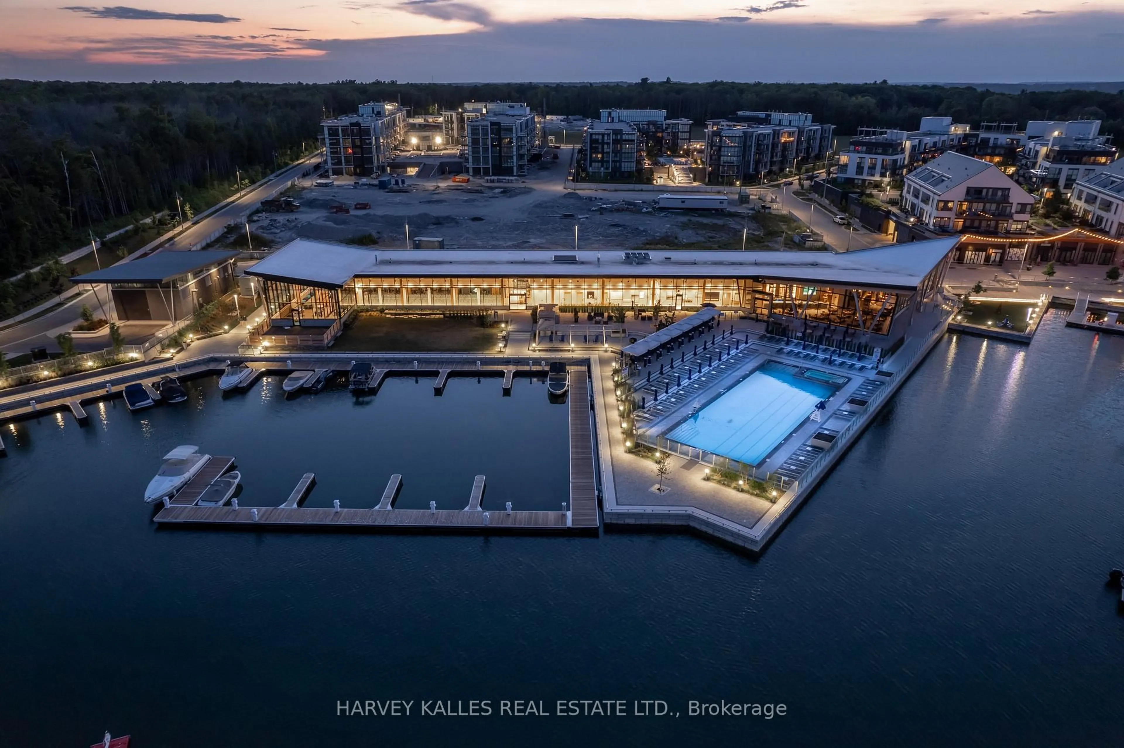 A pic from outside/outdoor area/front of a property/back of a property/a pic from drone, water/lake/river/ocean view for 3711 Riva Ave, Innisfil Ontario L9S 0L5