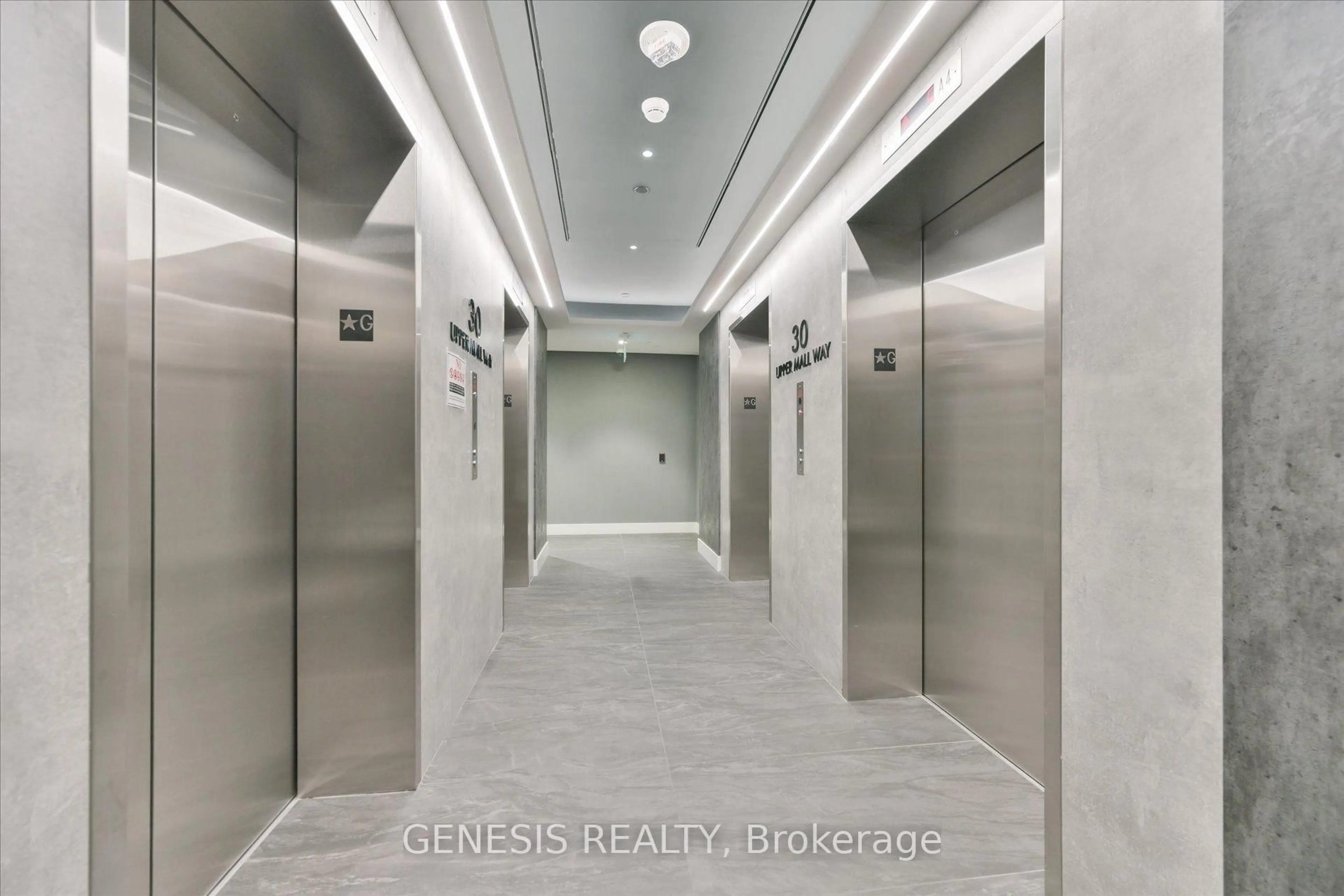 Indoor foyer for 30 Upper Mall Way #2203, Vaughan Ontario L4J 0L7