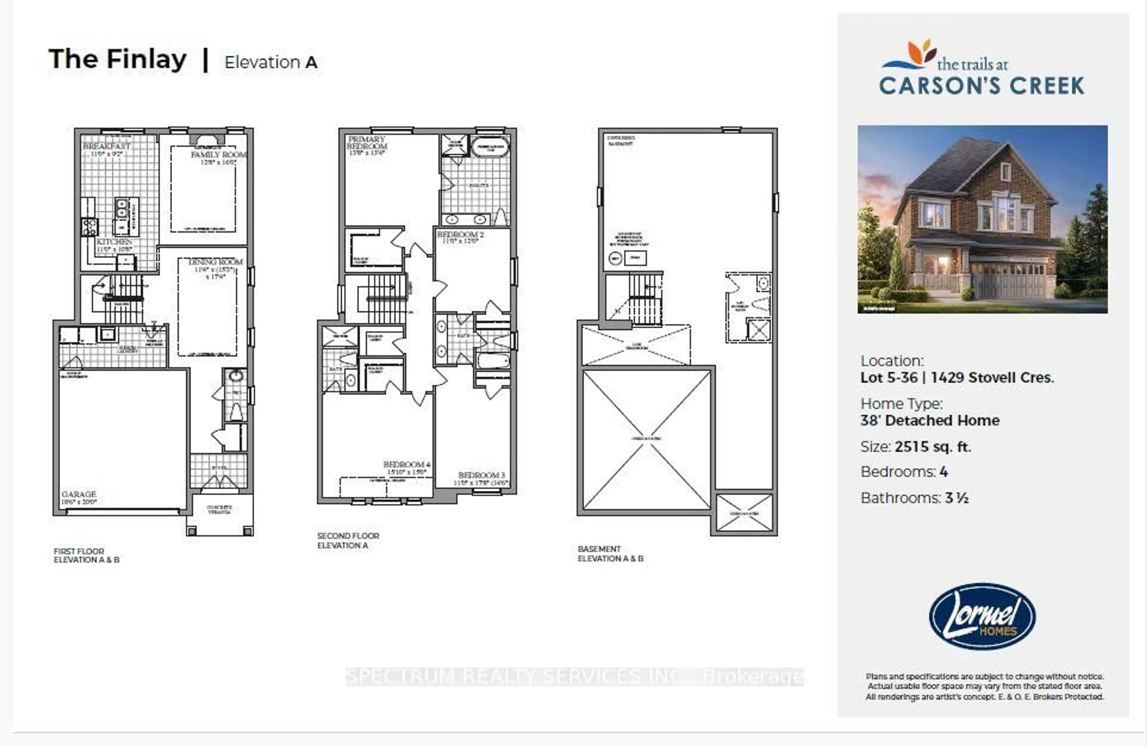 Floor plan for 1429 Stovell Cres, Innisfil Ontario L0L 1W0
