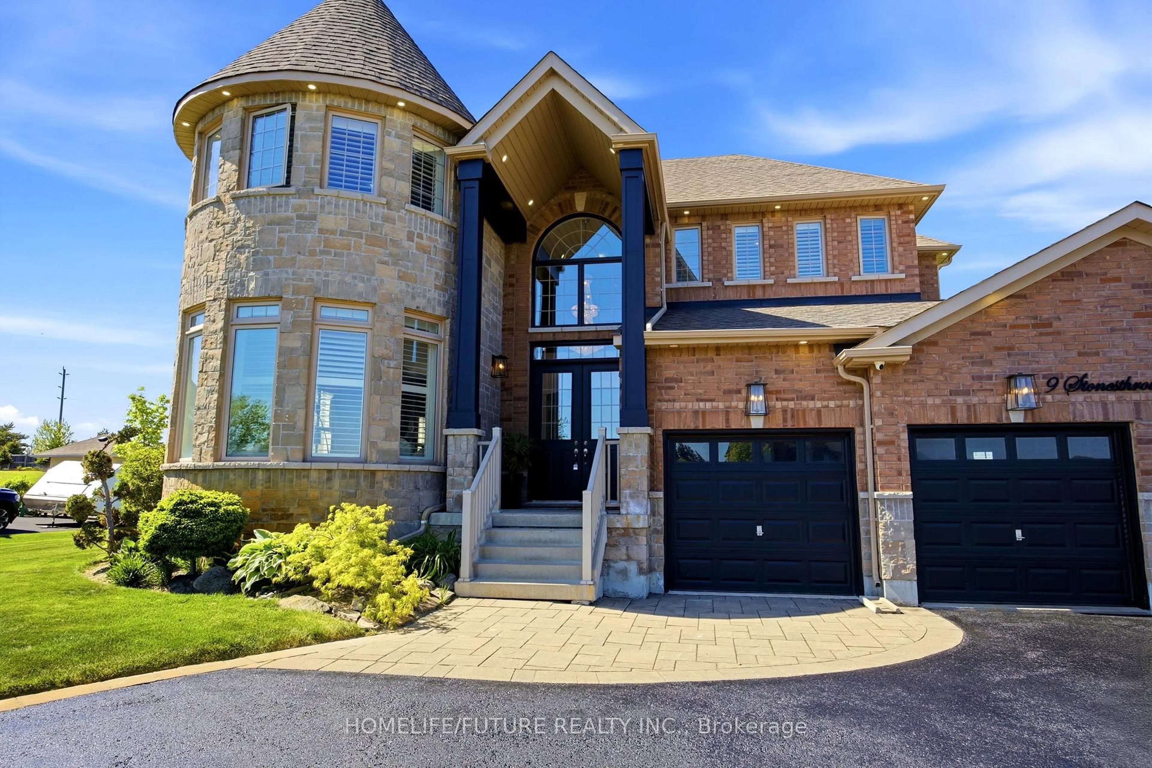 Home with brick exterior material, street for 9 Stonesthrow Cres, Uxbridge Ontario L0C 1A0