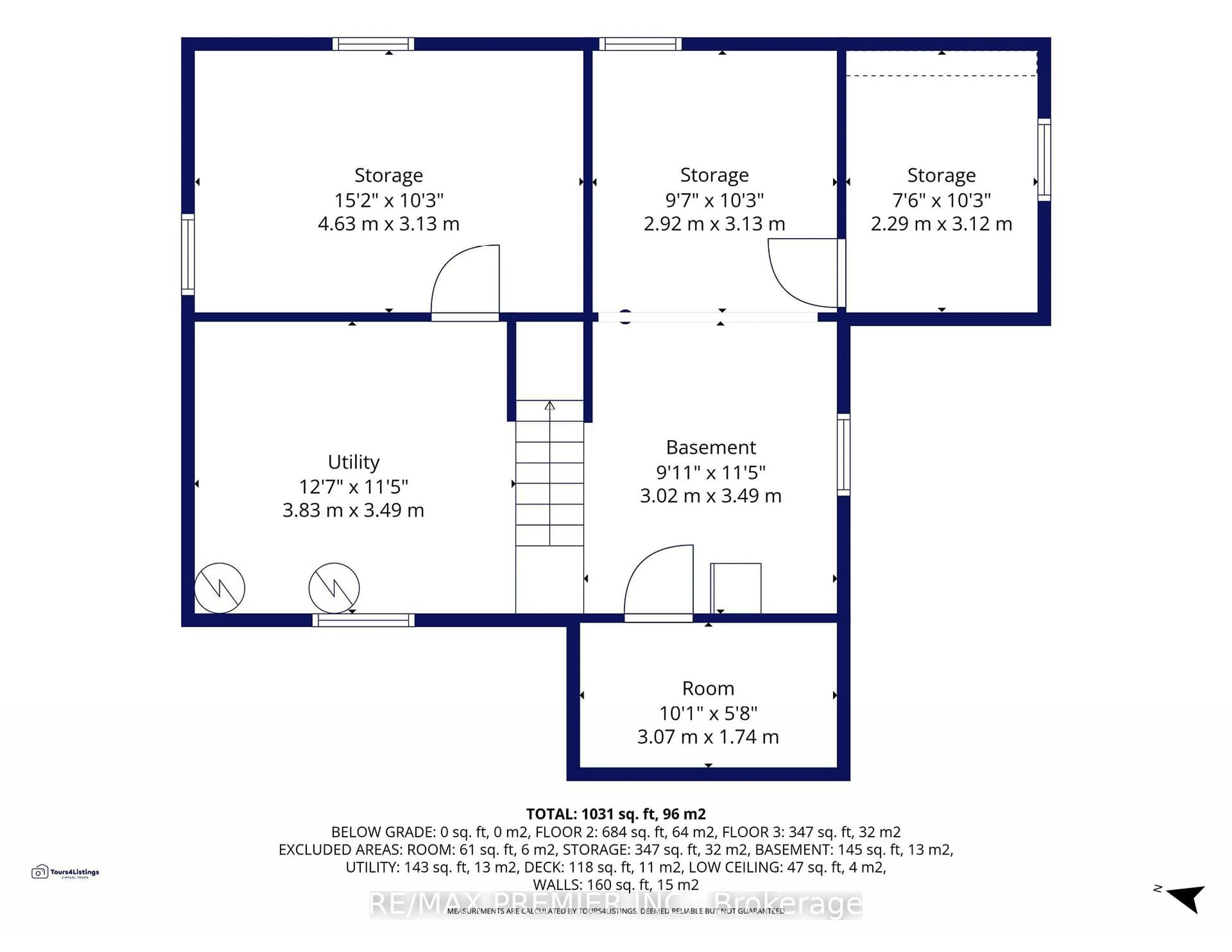Floor plan for 3 Parker Ave, Richmond Hill Ontario L4E 2W4