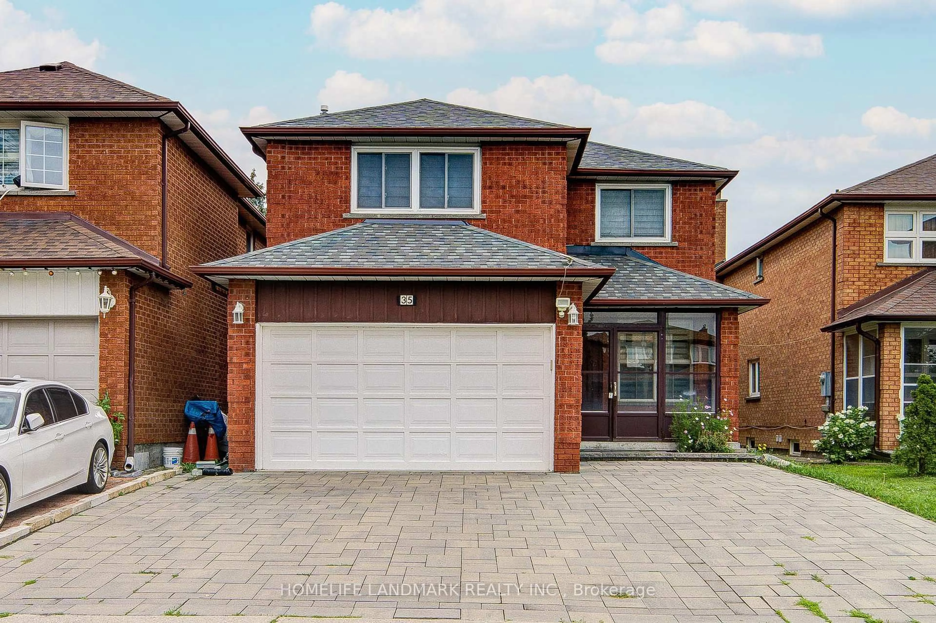 Home with brick exterior material, street for 35 Royal Palm Dr, Vaughan Ontario L4J 5R4