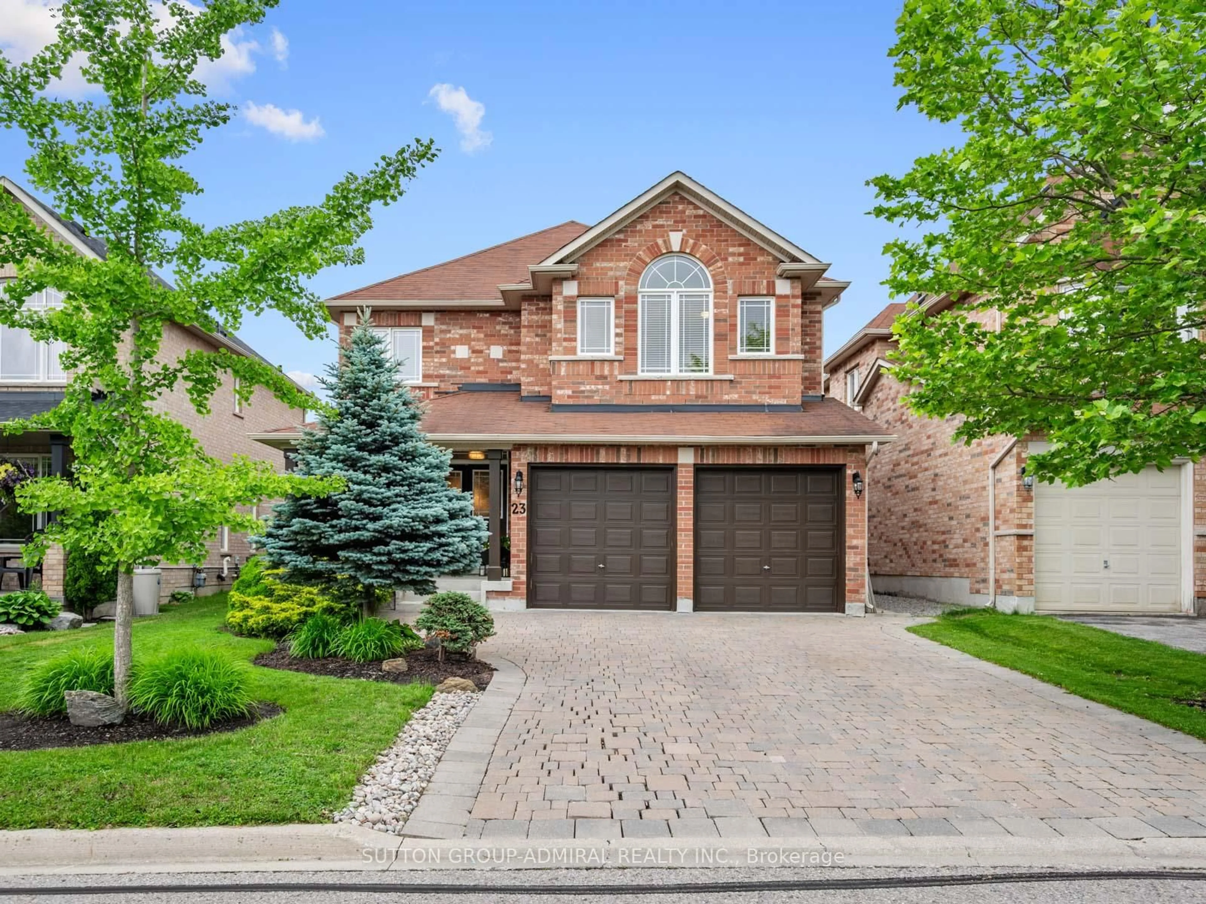 Home with brick exterior material, street for 23 Kerr Lane, Aurora Ontario L4G 0E5