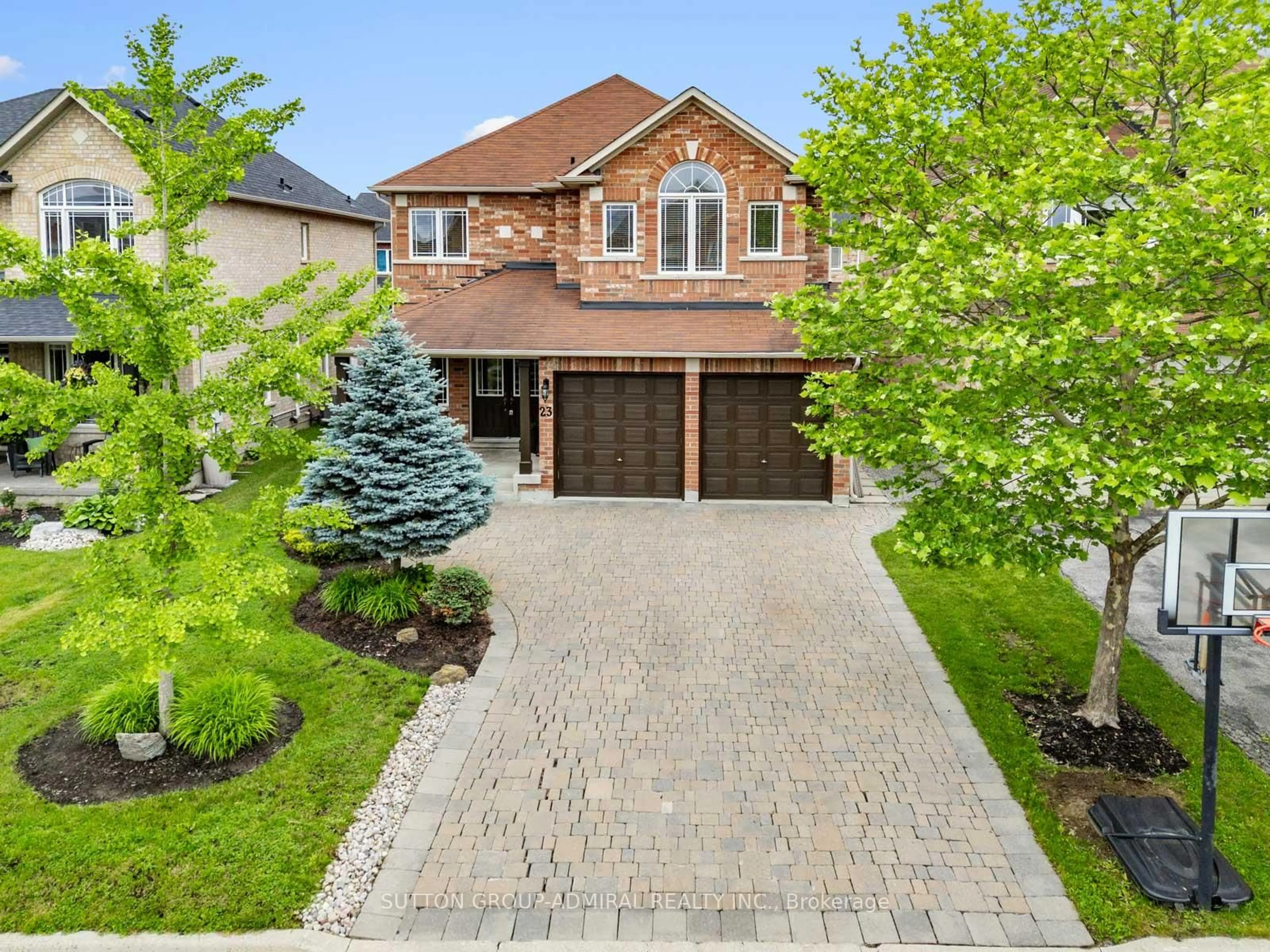 Home with brick exterior material, street for 23 Kerr Lane, Aurora Ontario L4G 0E5