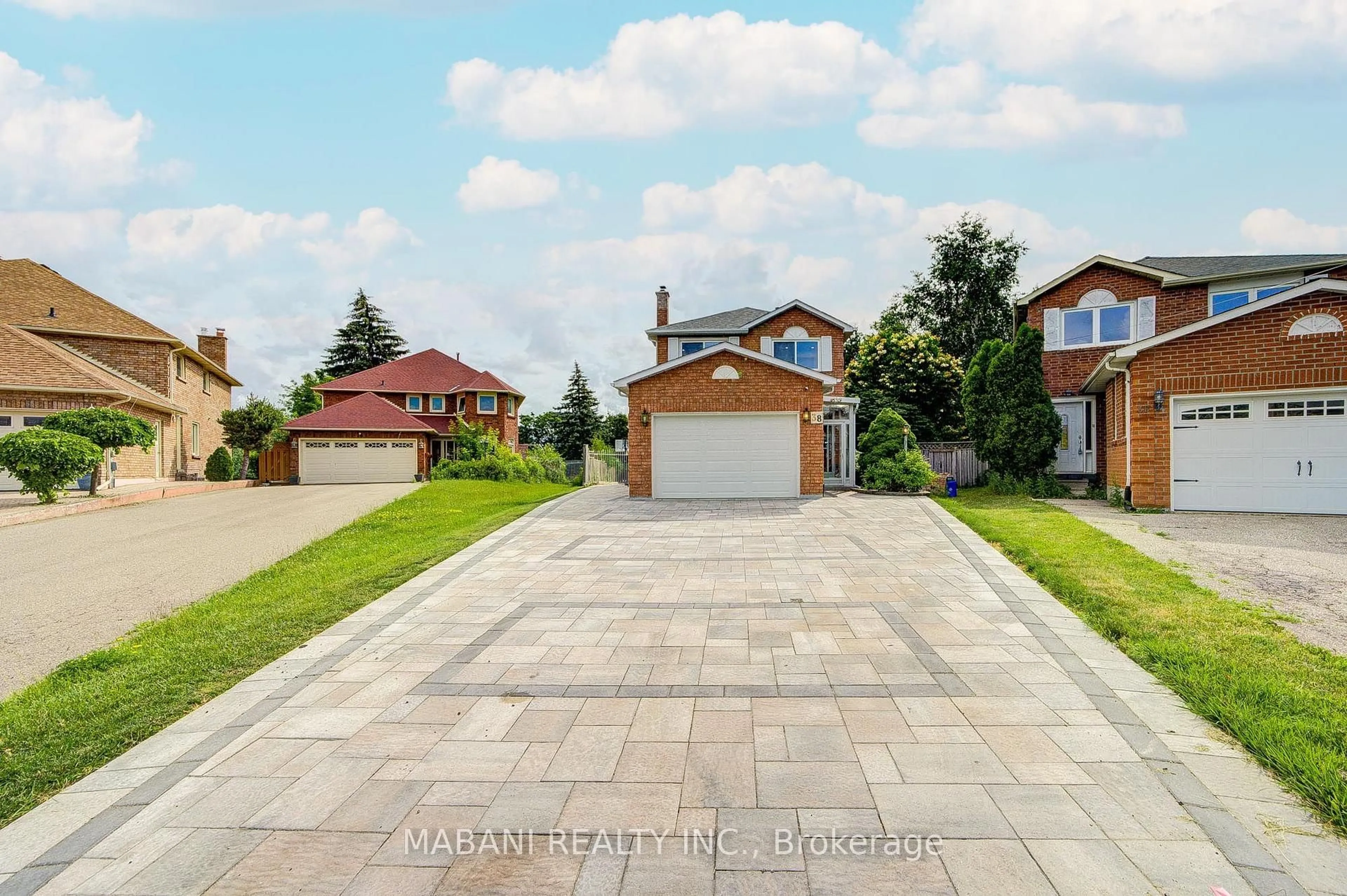 Home with brick exterior material, street for 38 Marchwood Cres, Richmond Hill Ontario L4C 8M5