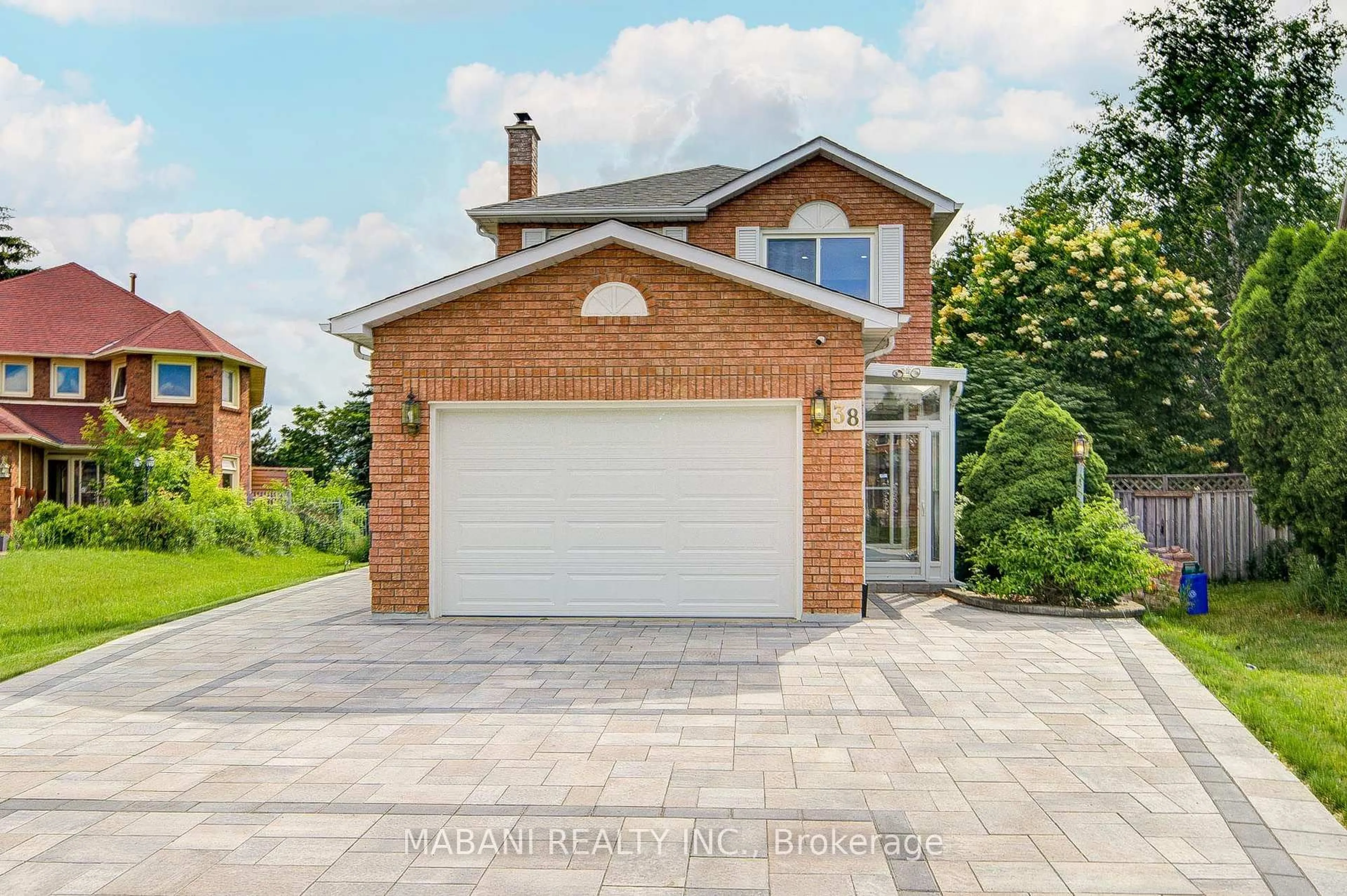 Home with brick exterior material, street for 38 Marchwood Cres, Richmond Hill Ontario L4C 8M5