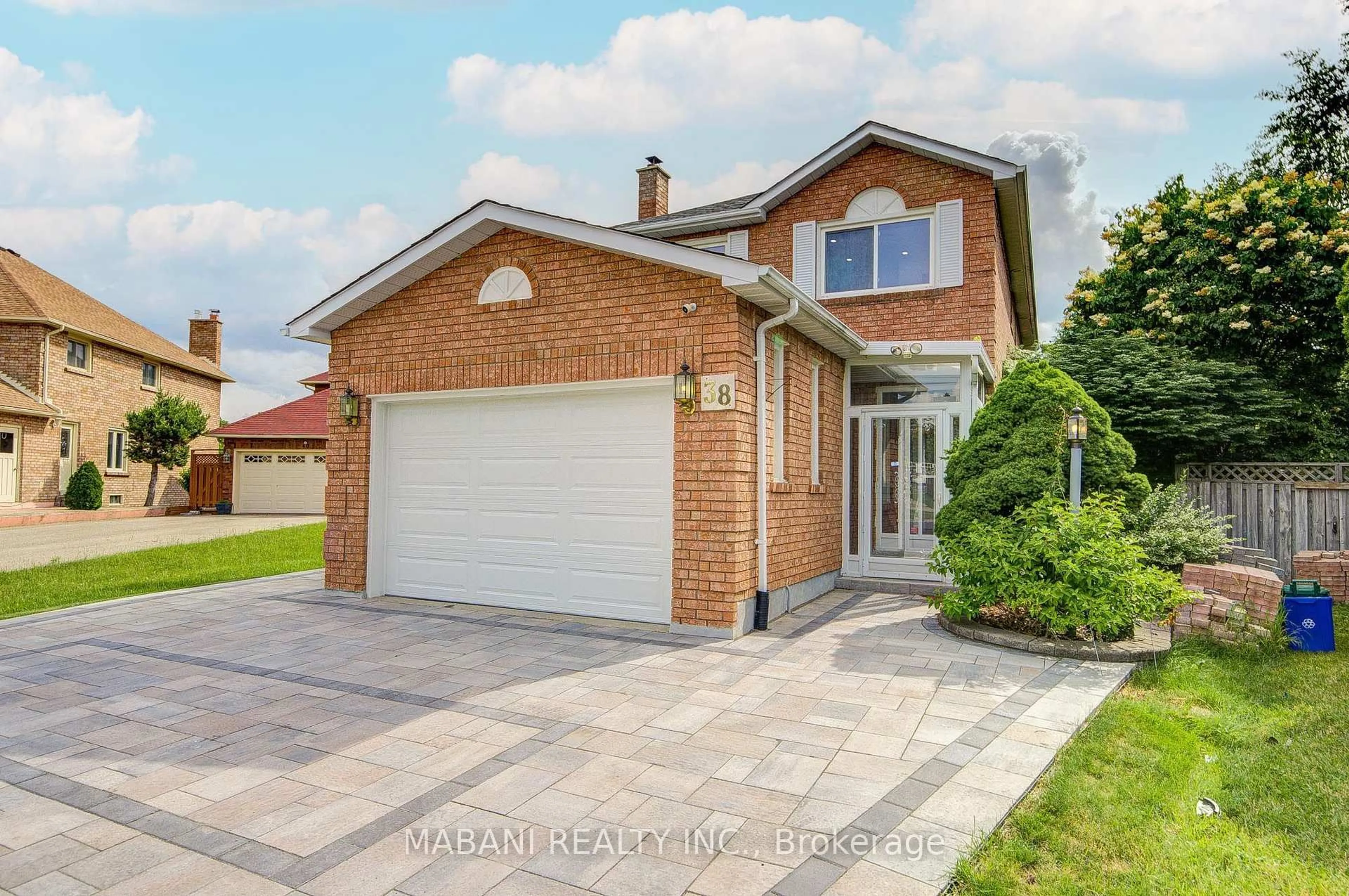 Home with brick exterior material, street for 38 Marchwood Cres, Richmond Hill Ontario L4C 8M5