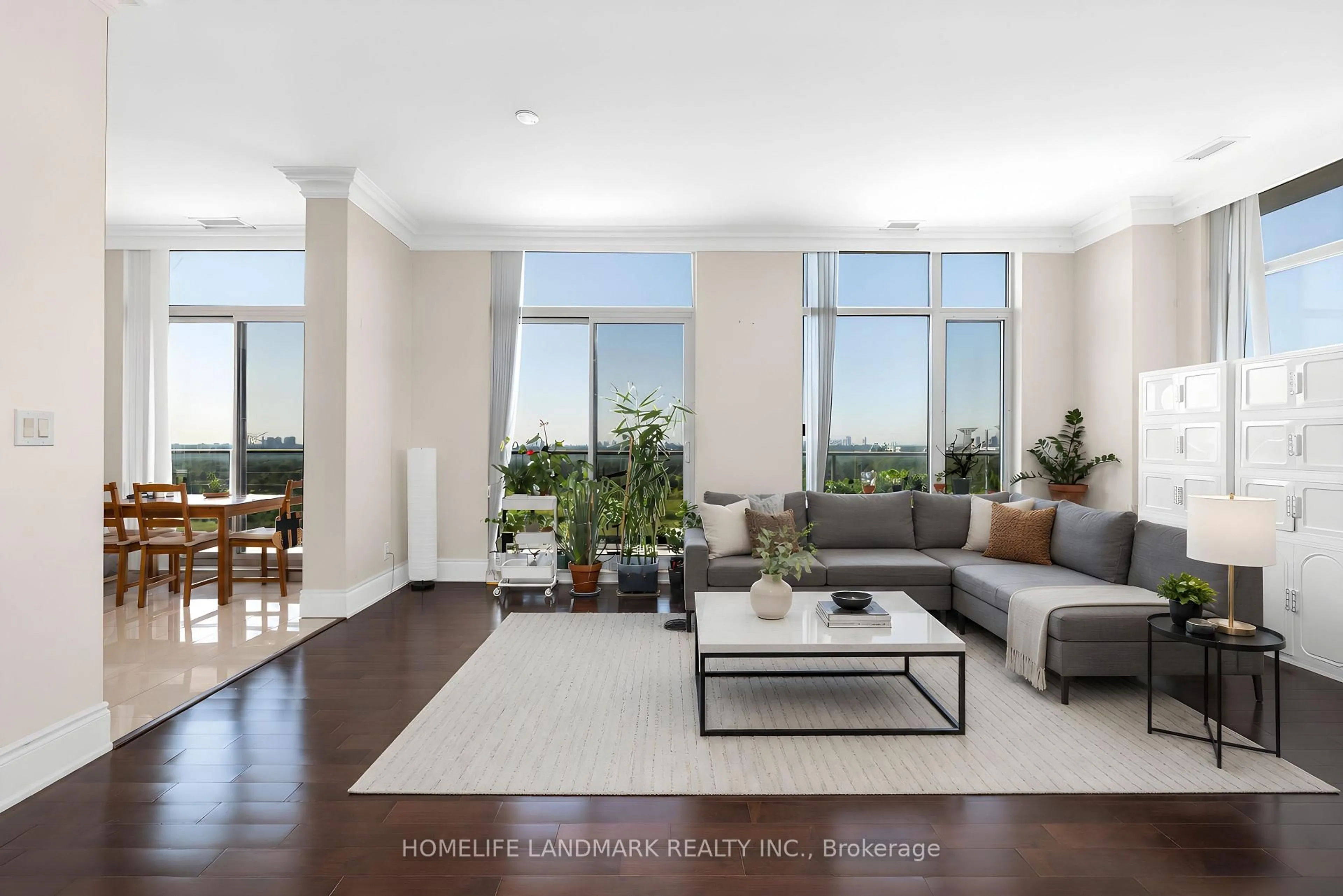 Living room with furniture, unknown for 325 South Park Rd #325-PH9, Markham Ontario L3T 0B8