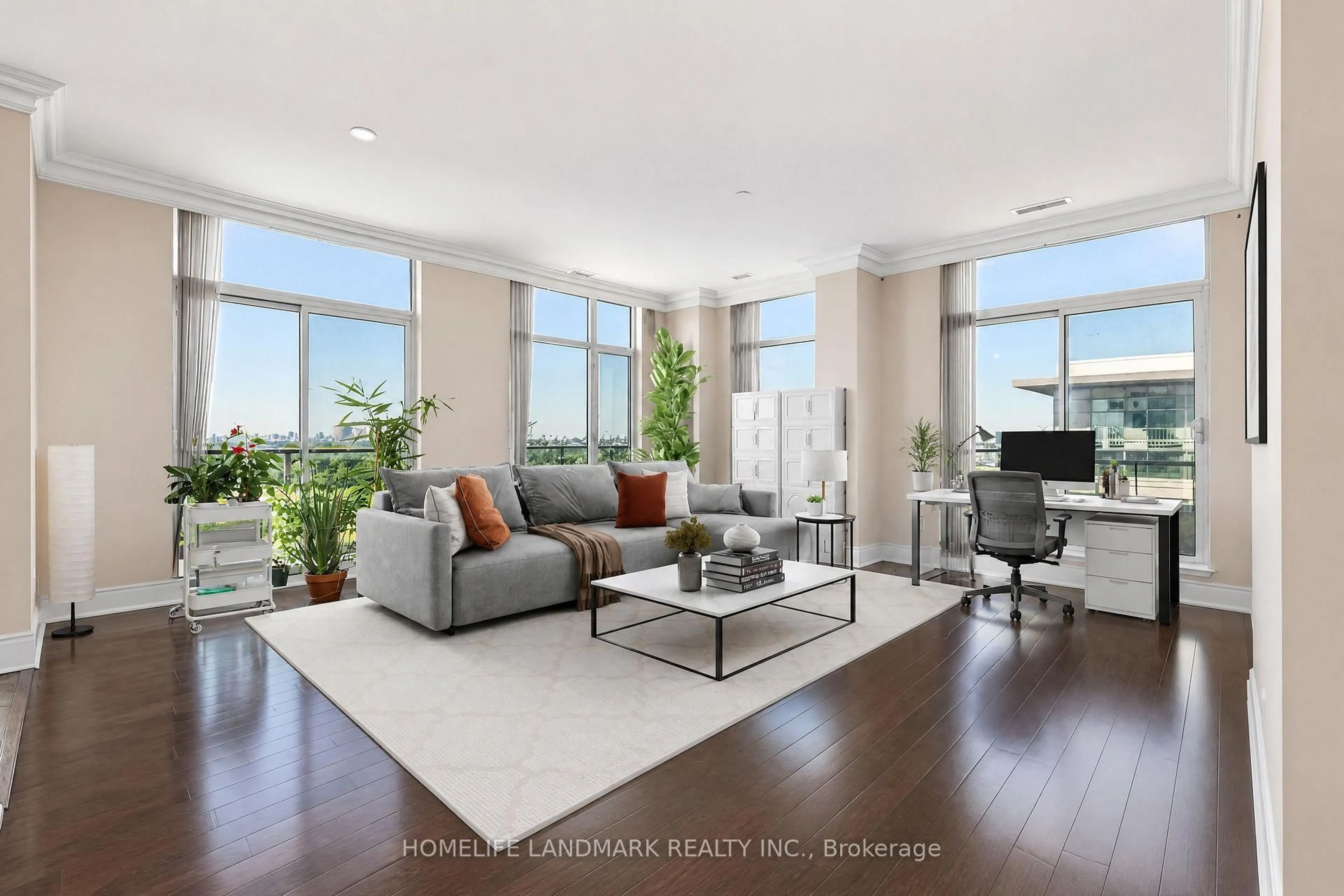 Living room with furniture, unknown for 325 South Park Rd #325-PH9, Markham Ontario L3T 0B8