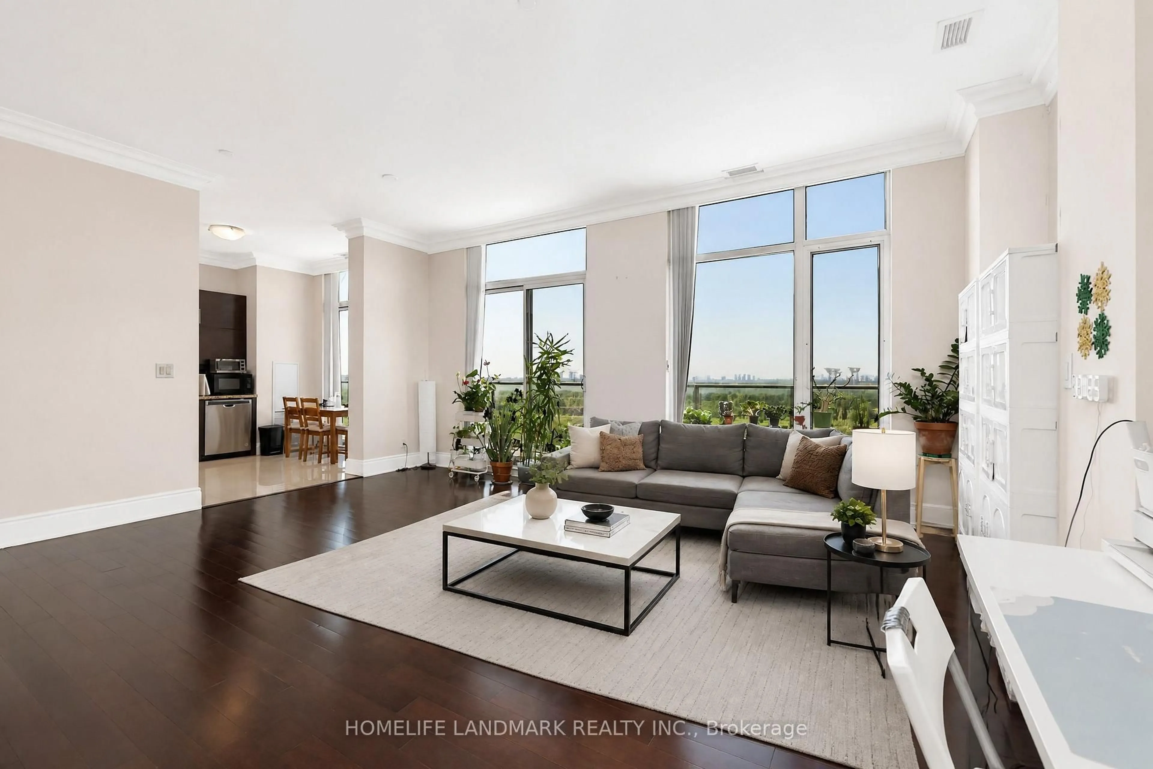 Living room with furniture, unknown for 325 South Park Rd #325-PH9, Markham Ontario L3T 0B8