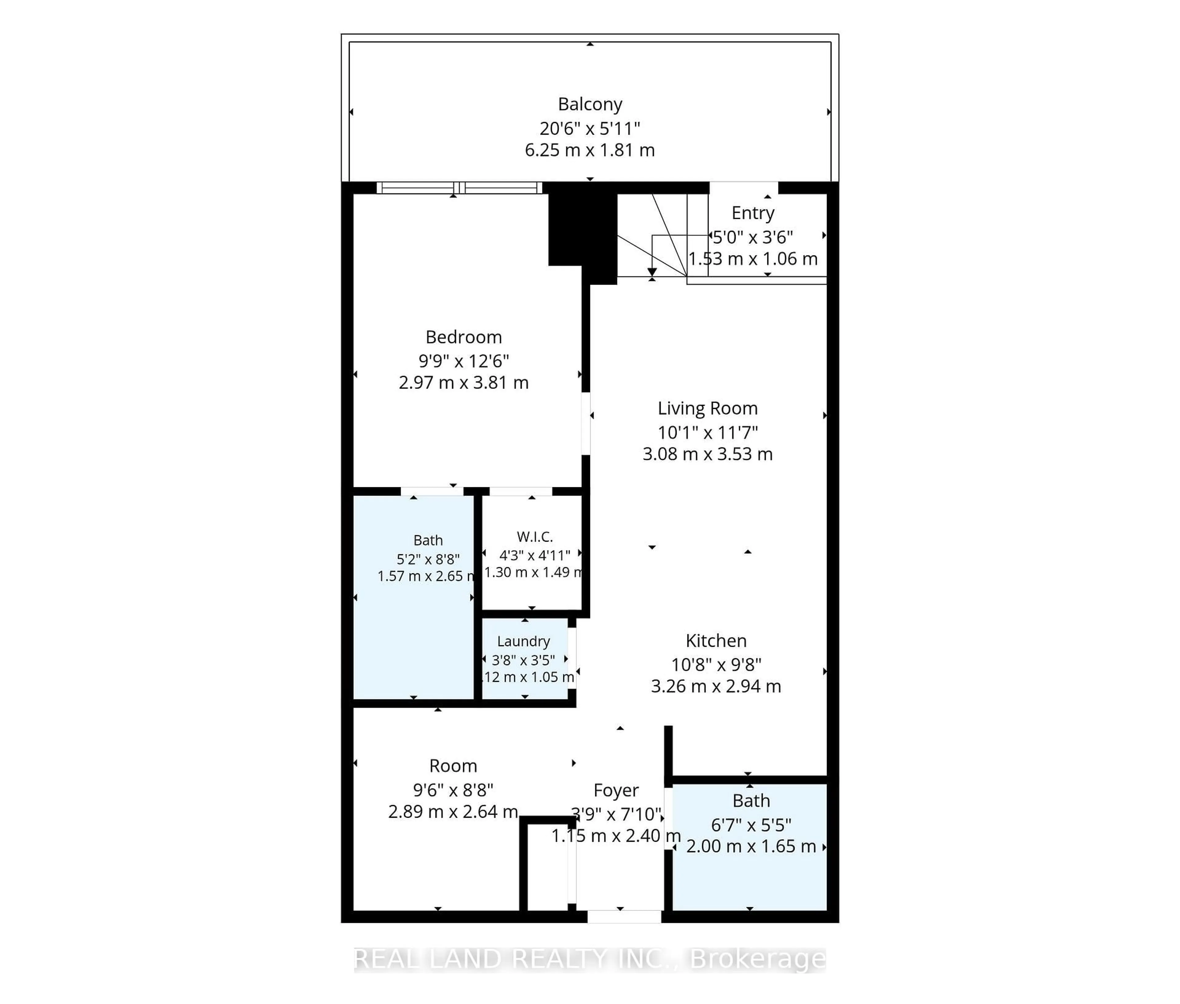 Floor plan for 268 Buchanan Dr #107W, Markham Ontario L3R 8G9