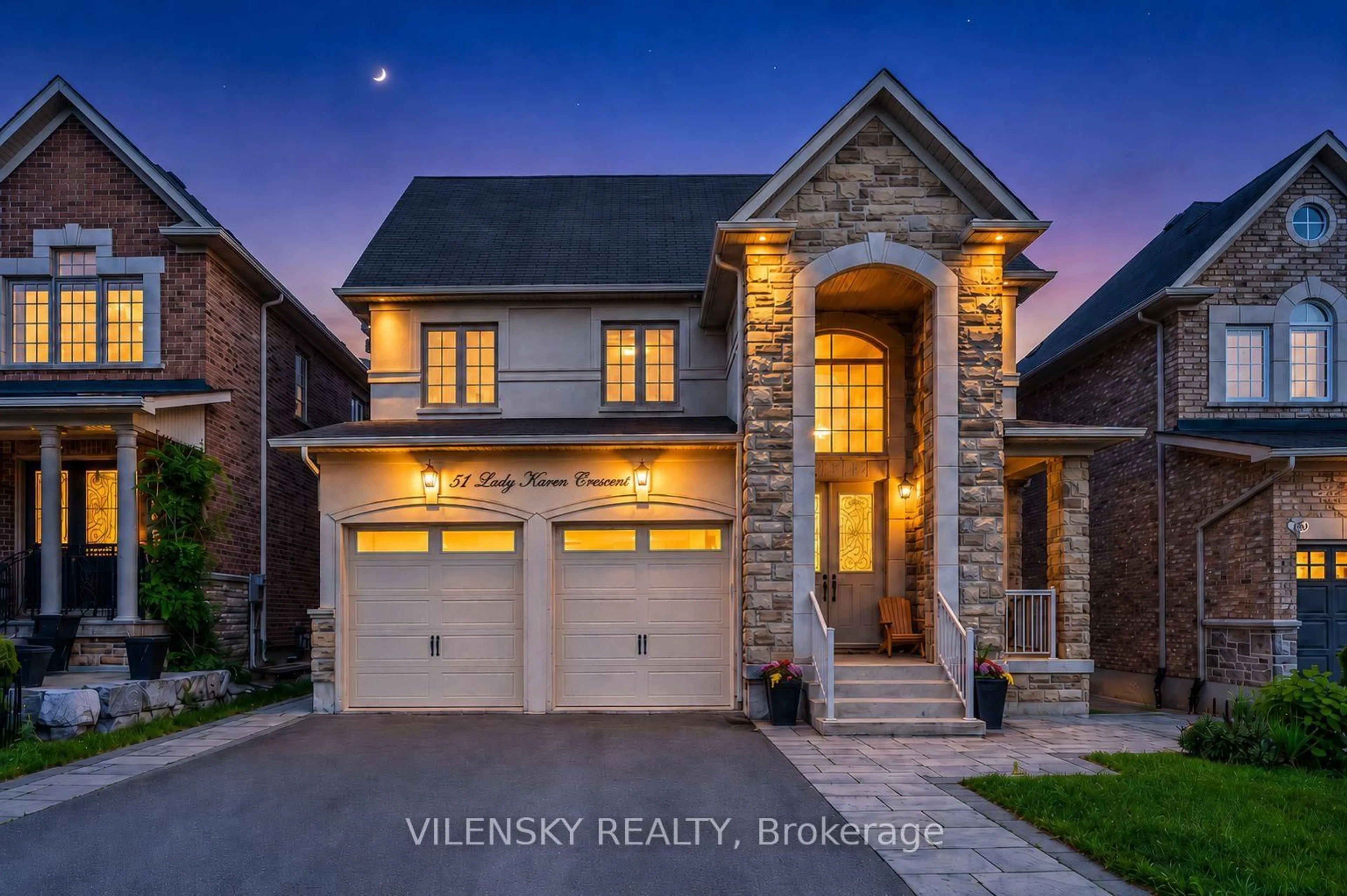 Home with brick exterior material, street for 51 Lady Karen Cres, Vaughan Ontario L6A 4M3