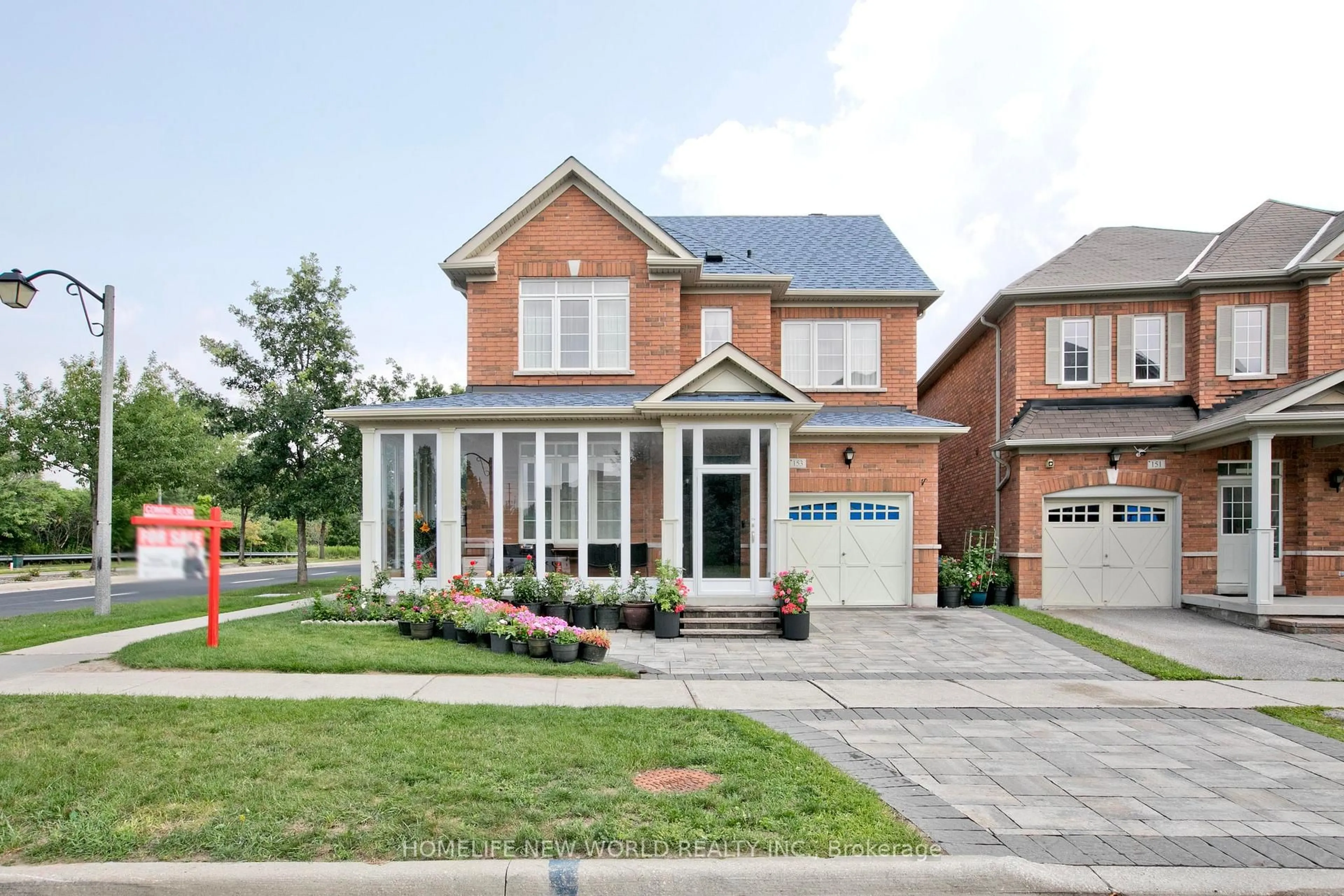 Home with brick exterior material, street for 153 Alexander Lawrie Ave, Markham Ontario L6E 0J3