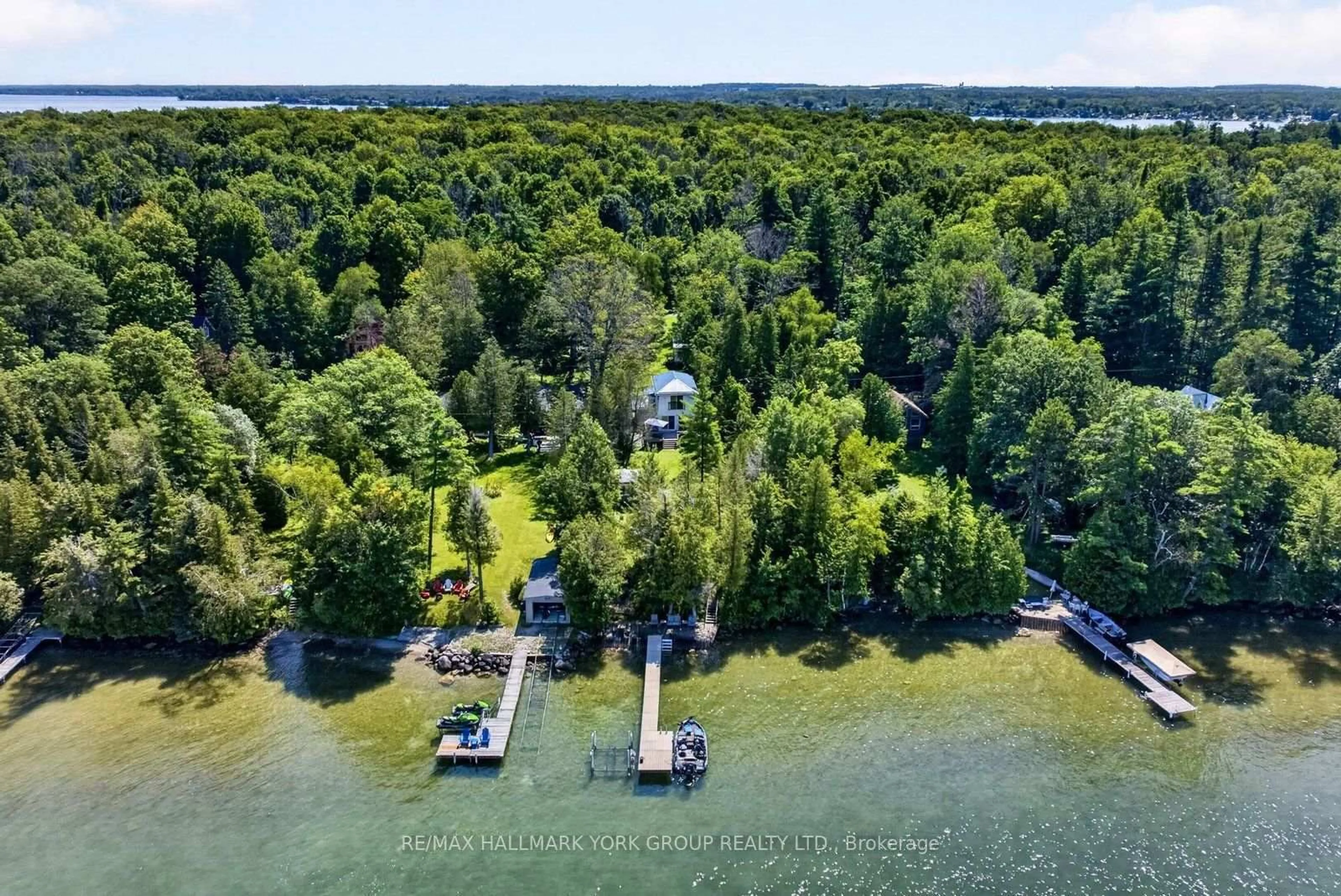 A pic from outside/outdoor area/front of a property/back of a property/a pic from drone, water/lake/river/ocean view for Lot 193 Snake Island Rd, Georgina Islands Ontario L4P 3E9