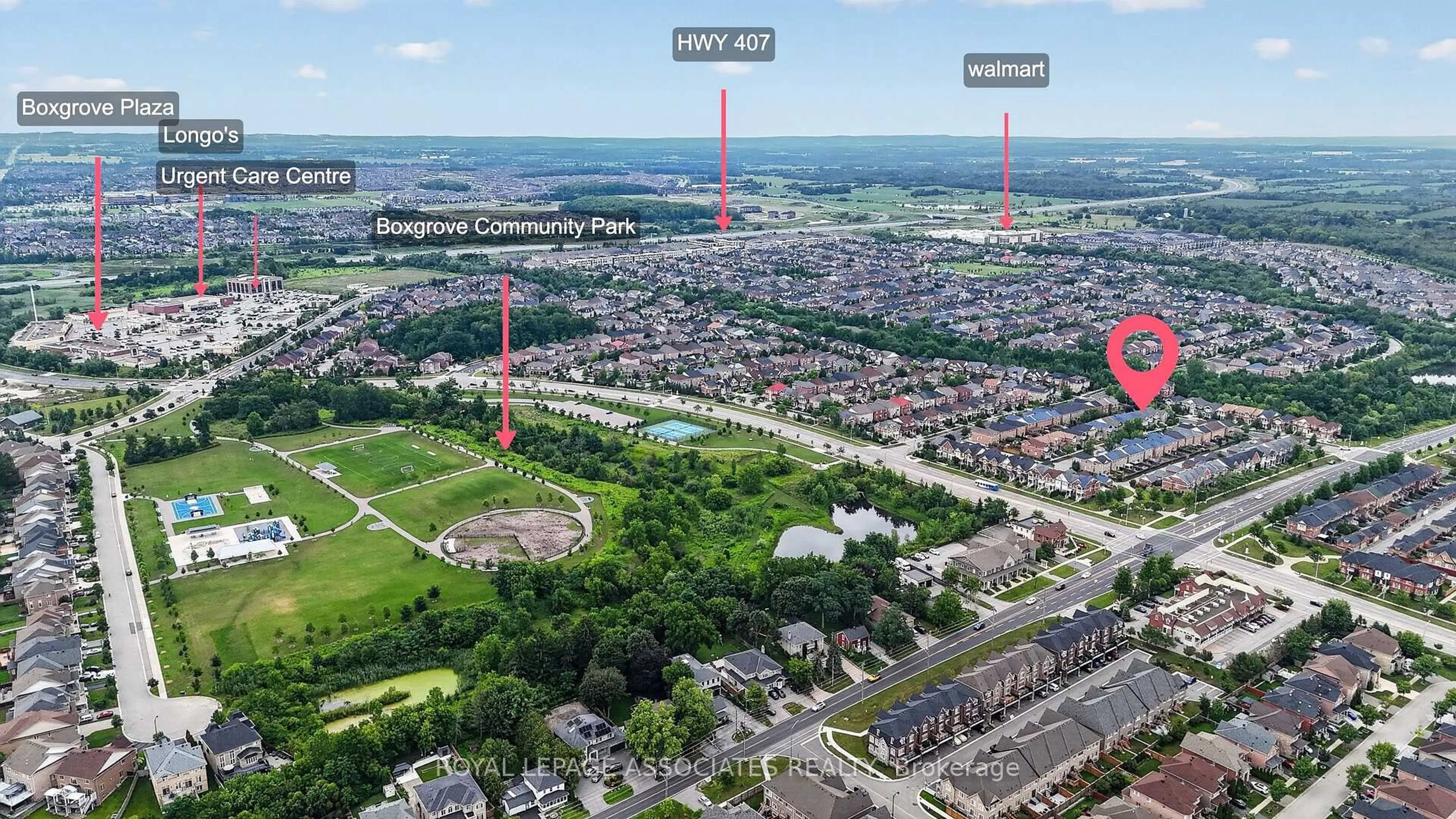 A pic from outside/outdoor area/front of a property/back of a property/a pic from drone, street for 6 Radmore Pl, Markham Ontario L6B 0G7