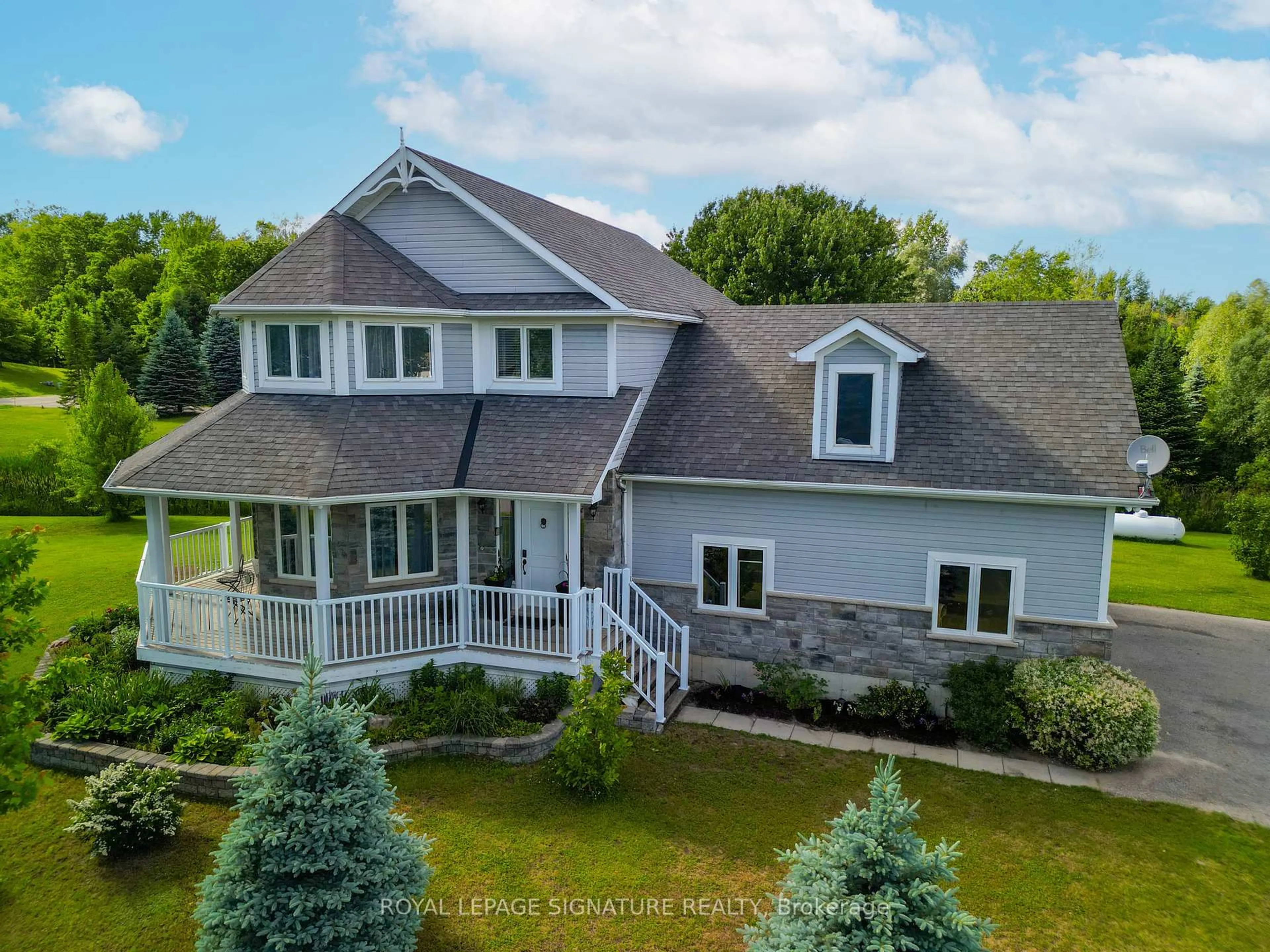 A pic from outside/outdoor area/front of a property/back of a property/a pic from drone, unknown for 65 Cindy Lane, Adjala-Tosorontio Ontario L0M 1M0