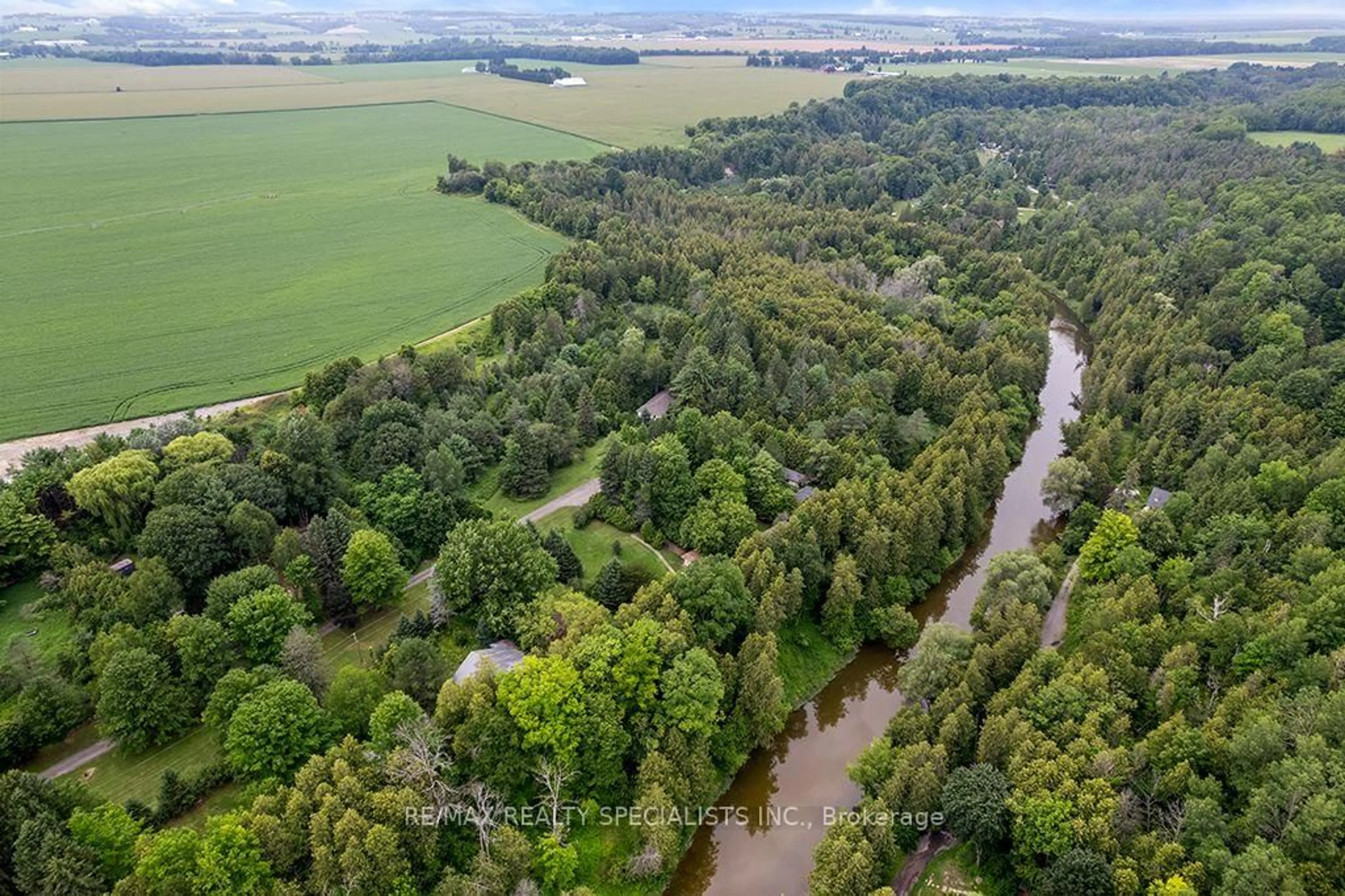 A pic from outside/outdoor area/front of a property/back of a property/a pic from drone, forest/trees view for Lot 34 Riga Rd, Essa Ontario L0L 1N0