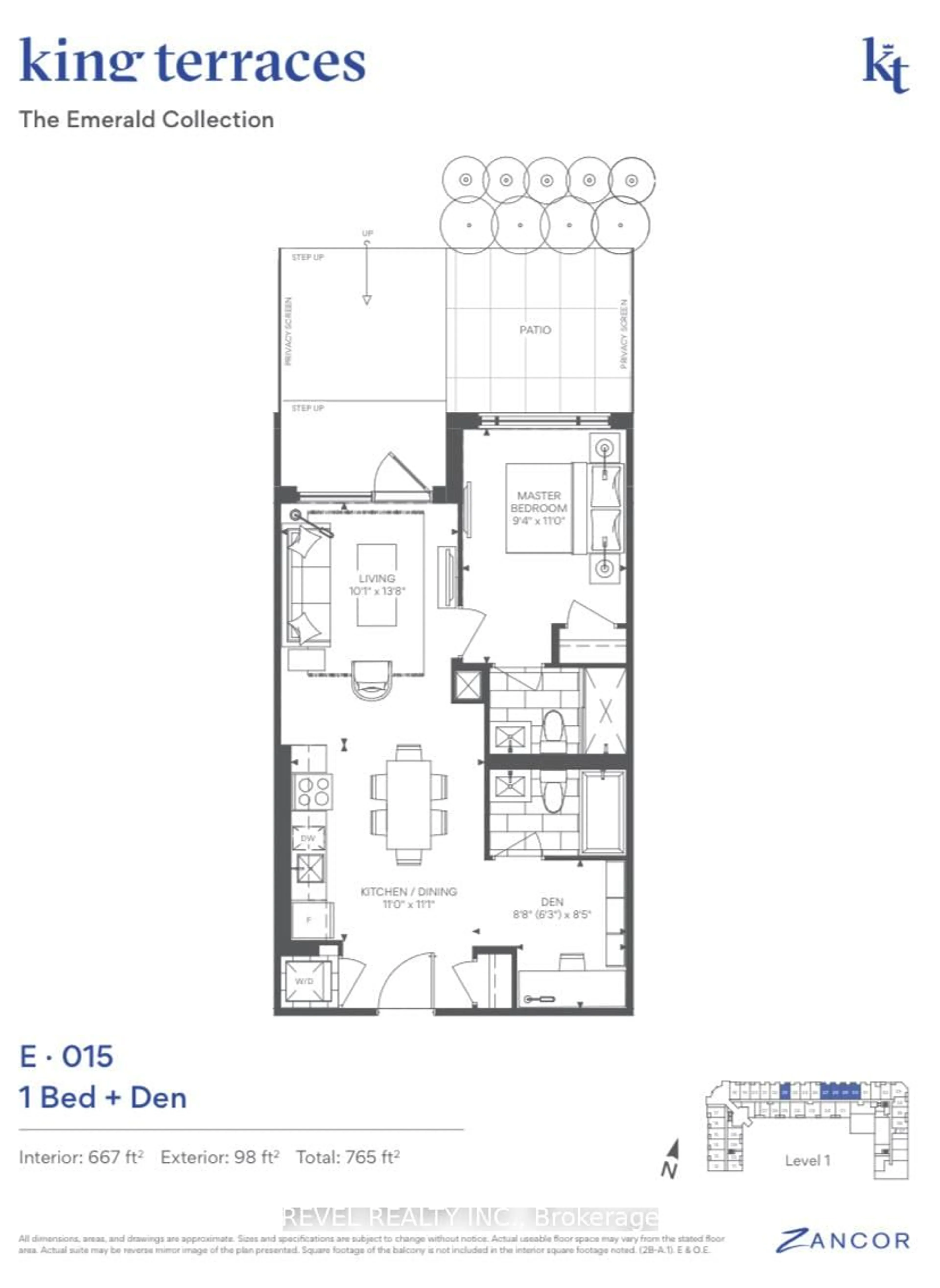 Floor plan for 2075 King Rd #123, King Ontario L7B 0R6