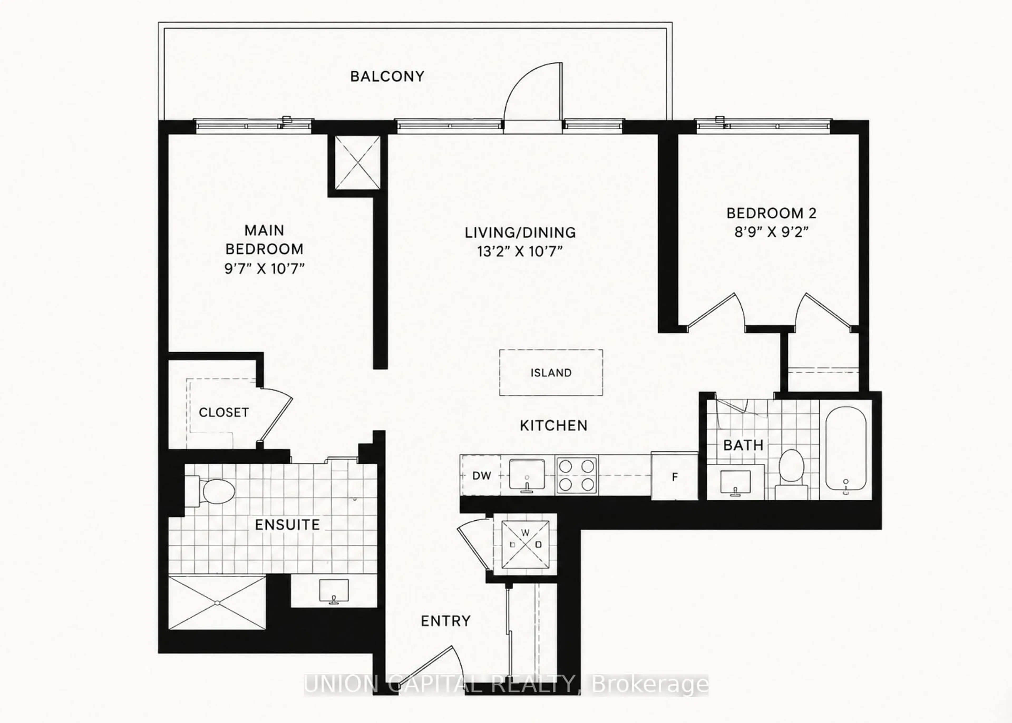 Floor plan for 7950 Bathurst St #1126, Vaughan Ontario L4J 0L4