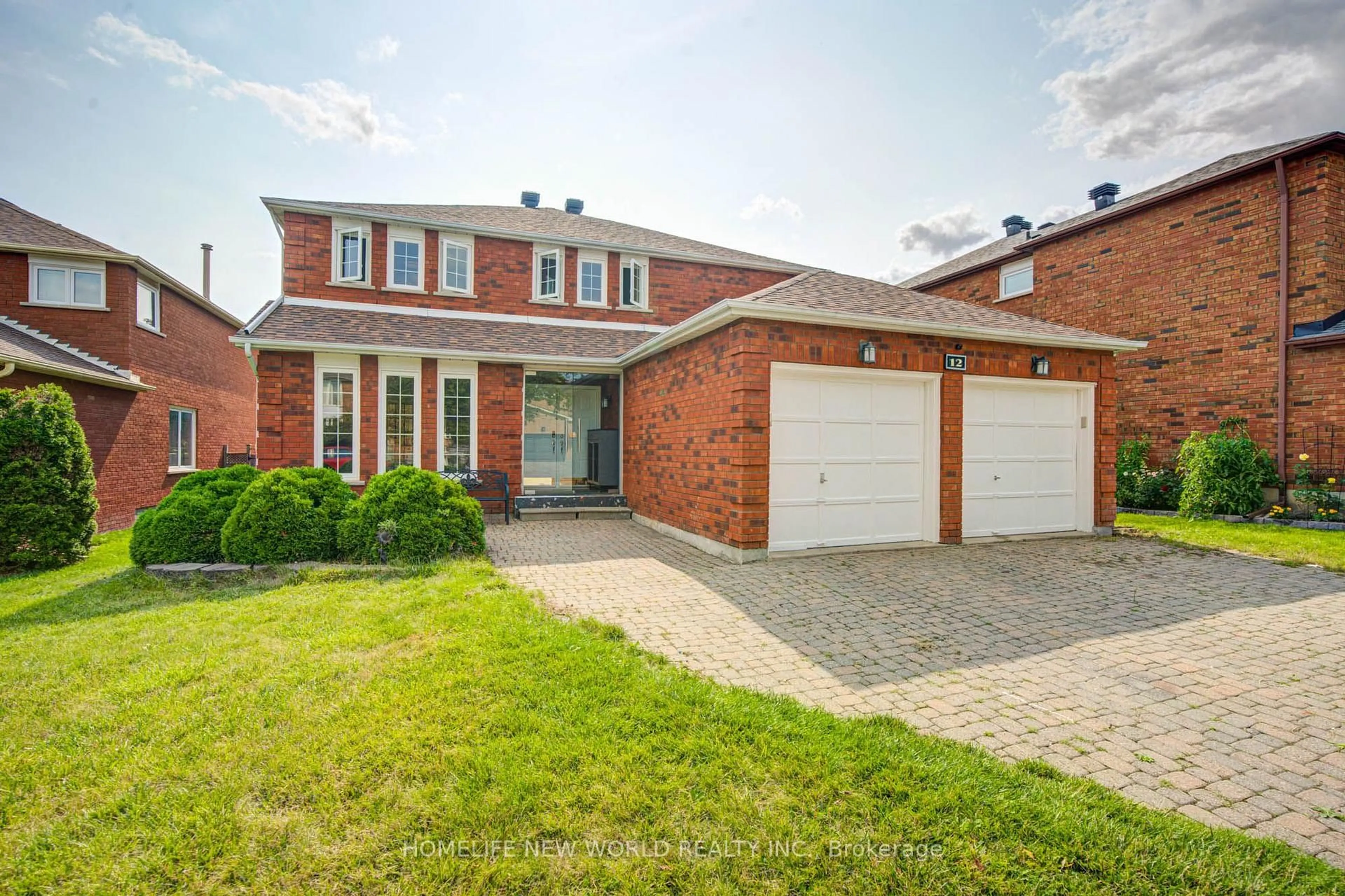 Home with brick exterior material, street for 12 Bellside Dr, Markham Ontario L3P 7B8