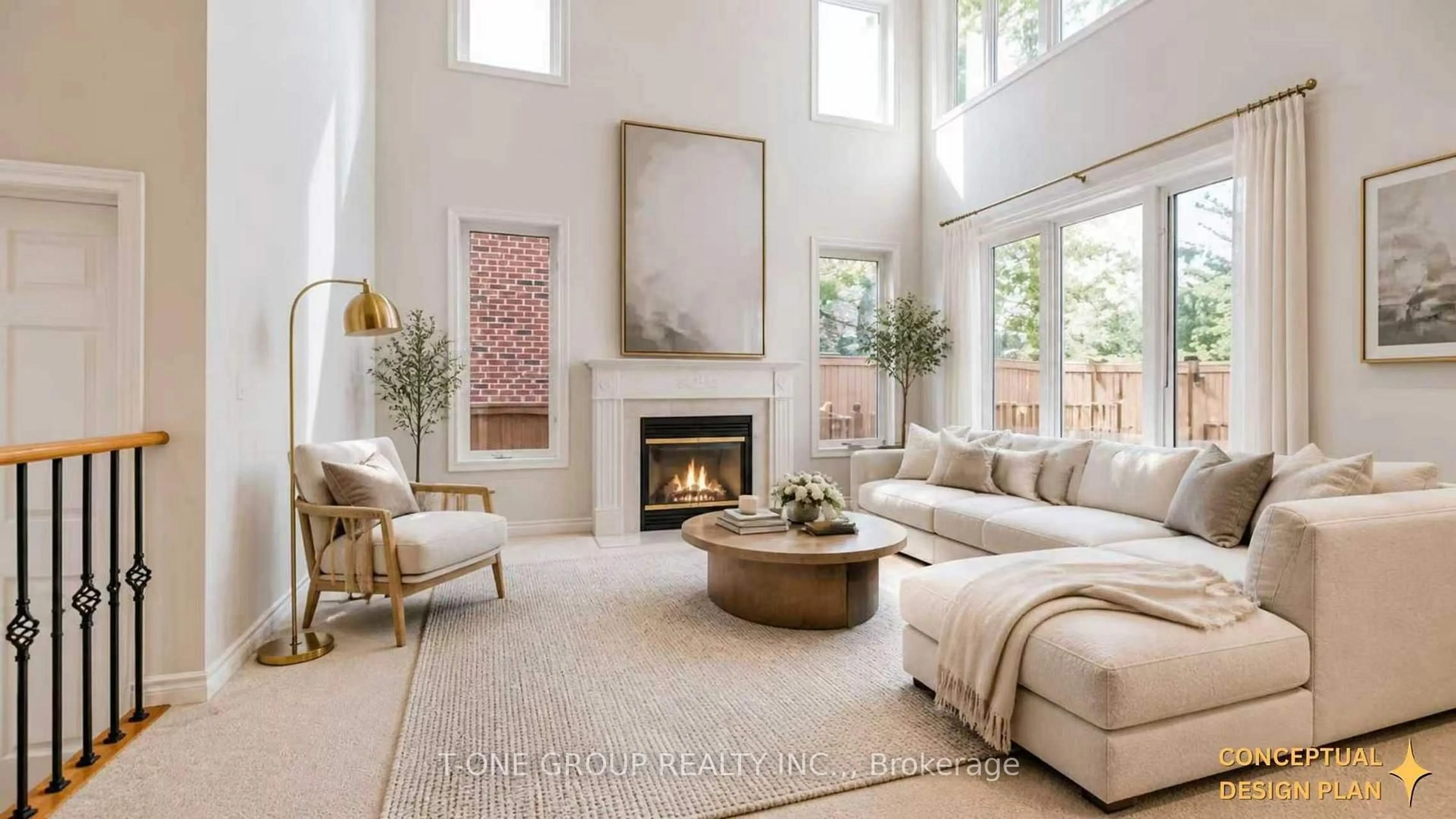 Living room with furniture, unknown for 24 Port Rush Tr, Markham Ontario L6C 2A1