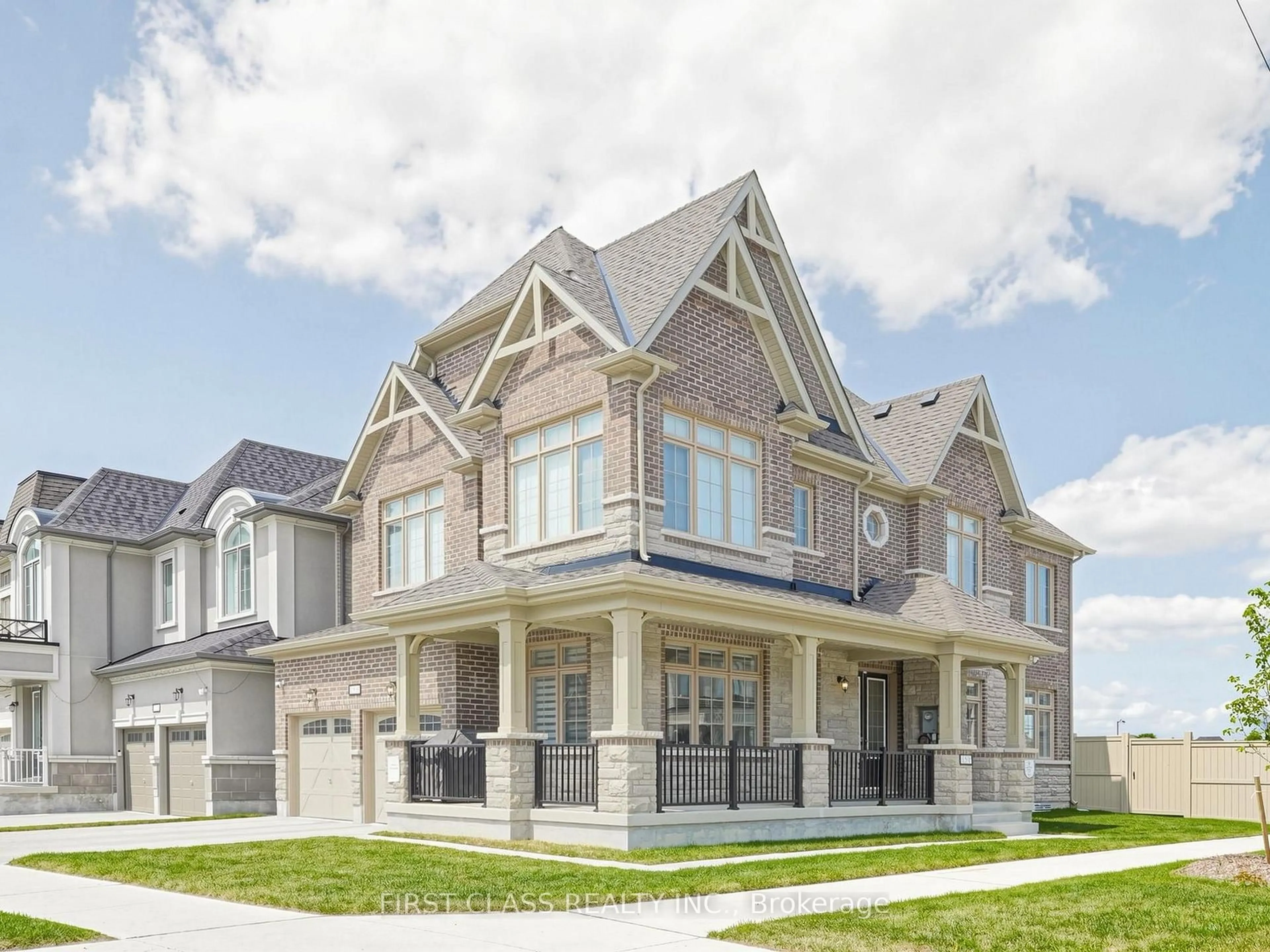 Home with brick exterior material, street for 159 Harvey Bunker Cres, Markham Ontario L6C 3M9