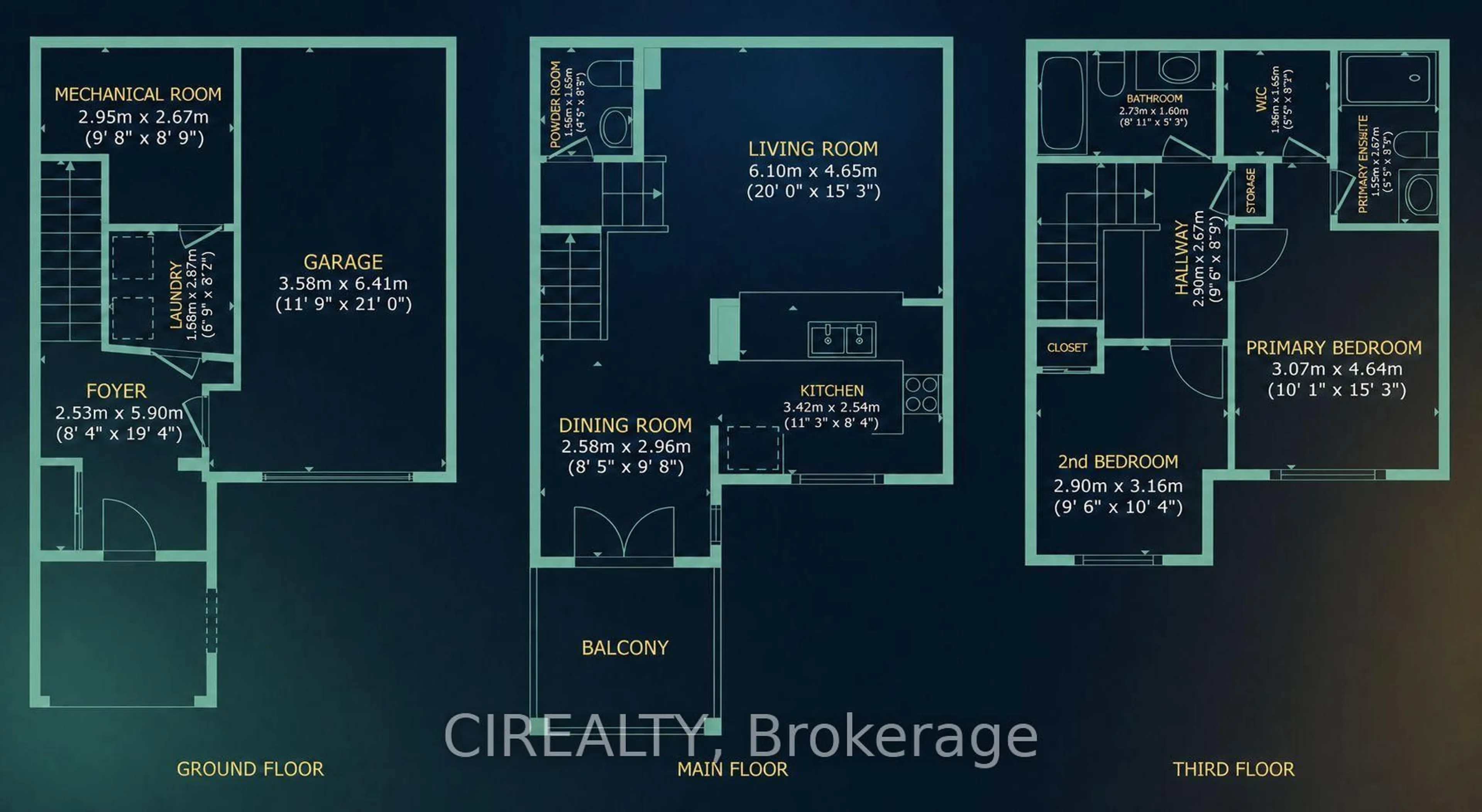 Floor plan for 48 Casely Ave, Richmond Hill Ontario L4S 0K3
