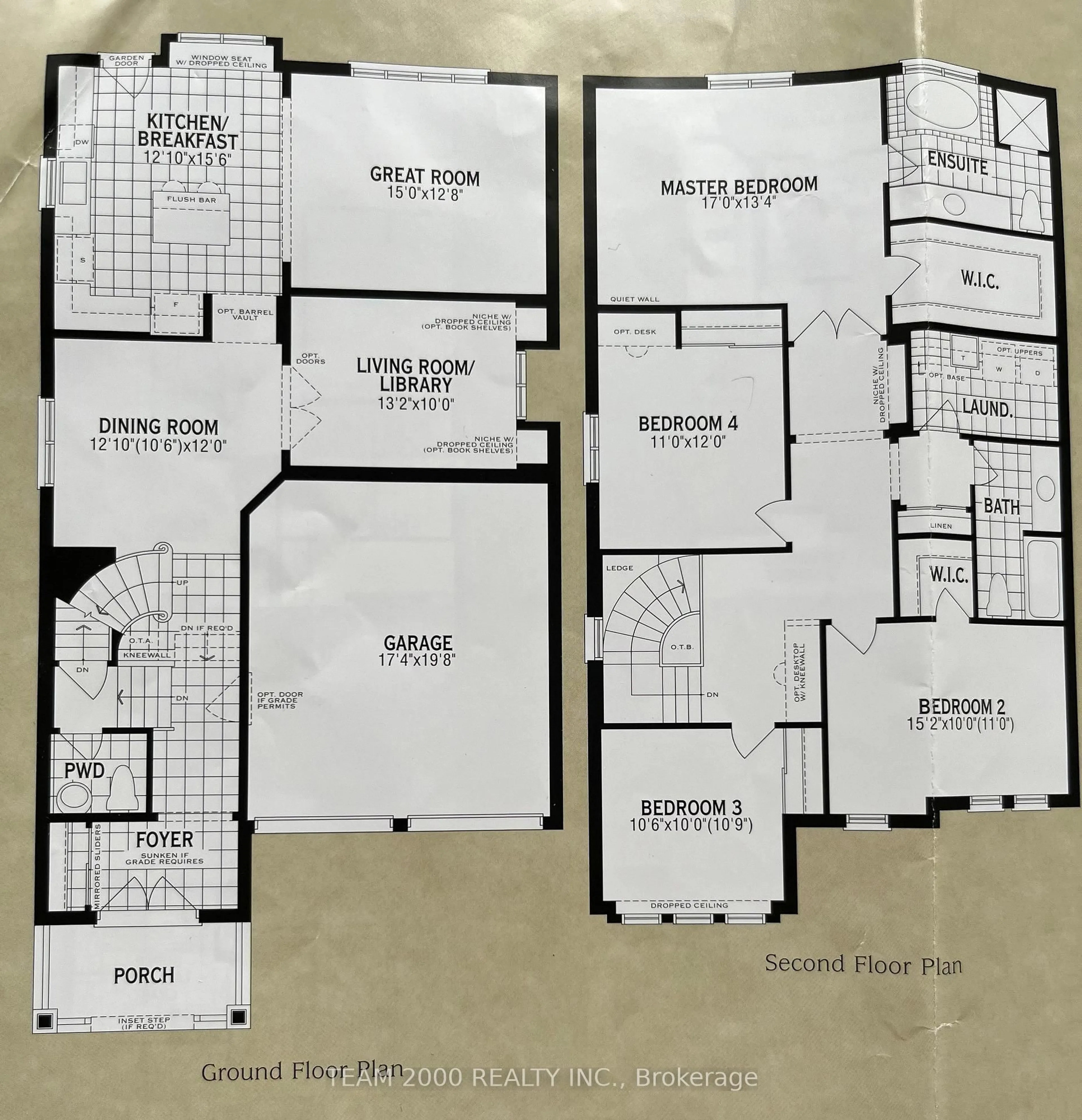 Floor plan for 347 Carlissa Ru, Newmarket Ontario L3X 3J9