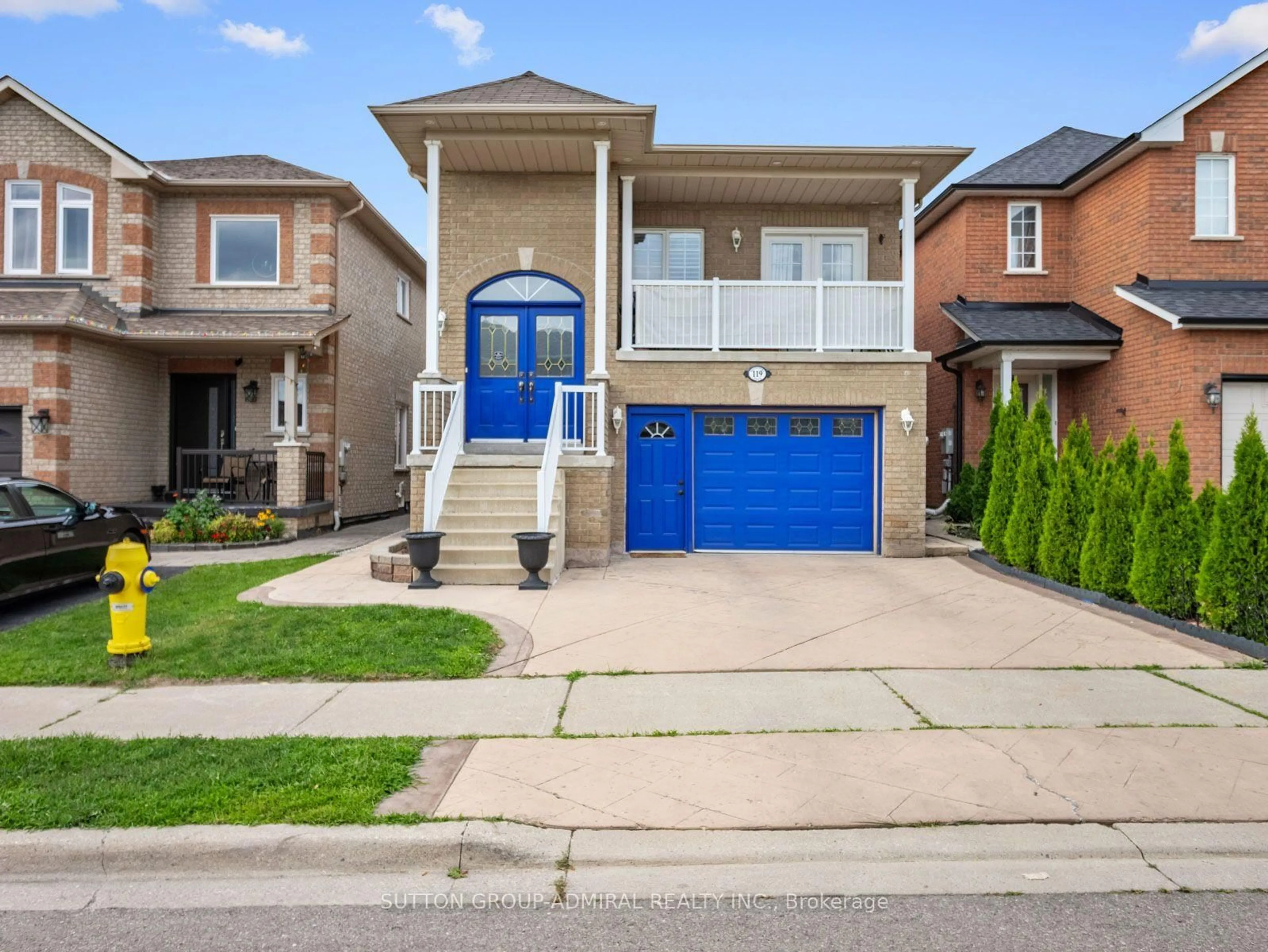 Home with brick exterior material, street for 119 Blackthorn Dr, Vaughan Ontario L6A 3N2