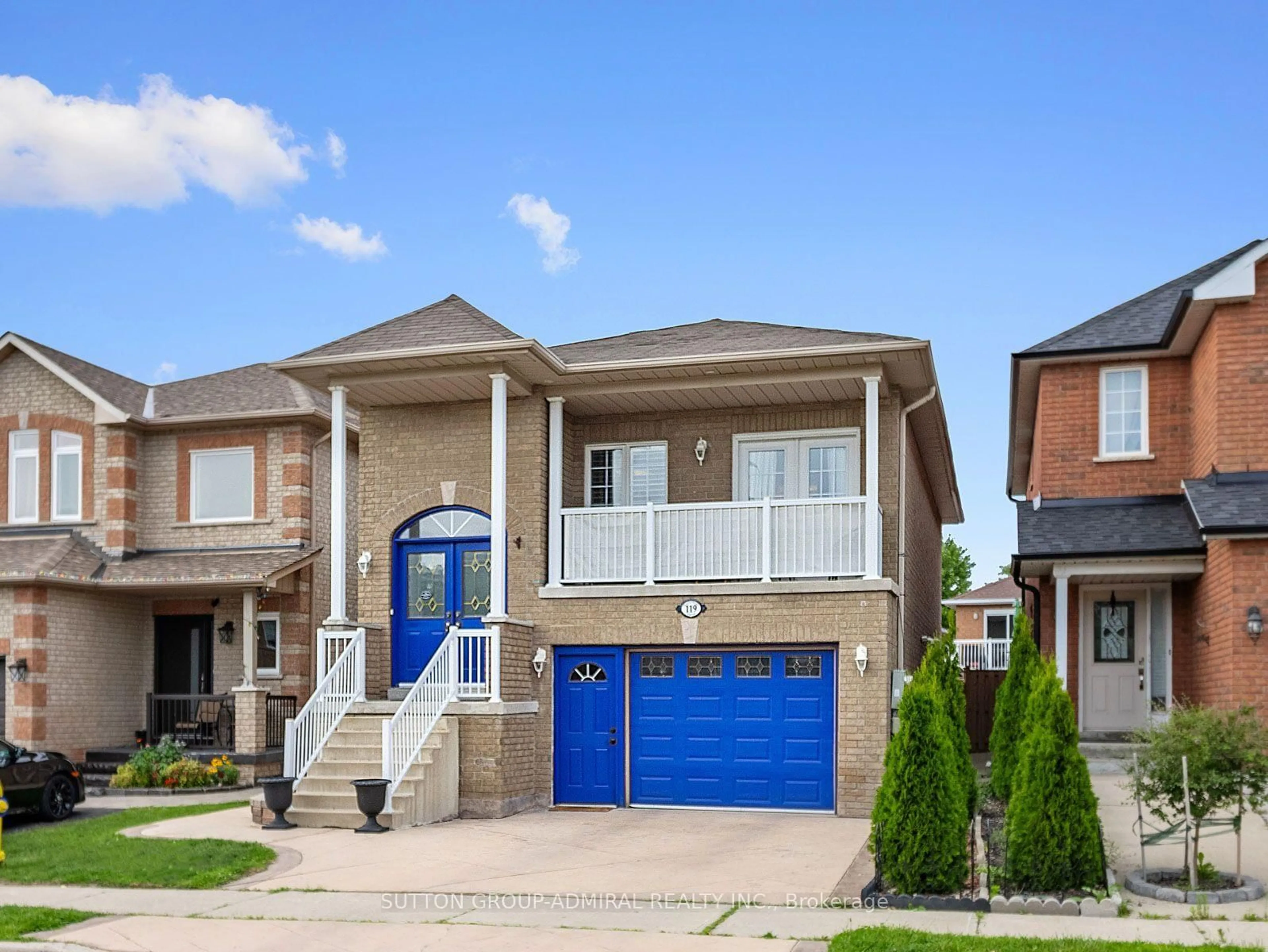 Home with brick exterior material, street for 119 Blackthorn Dr, Vaughan Ontario L6A 3N2