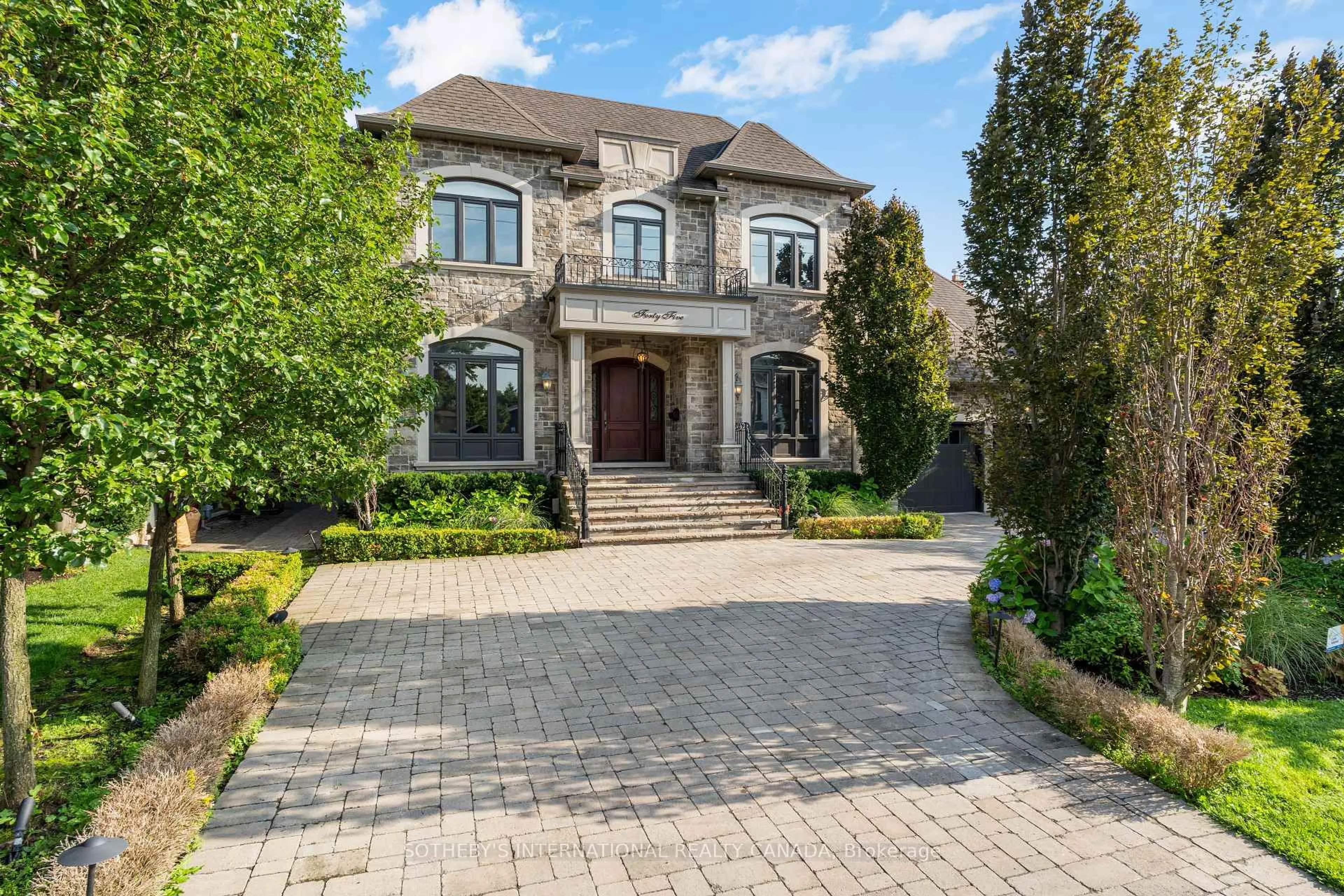 Home with brick exterior material, street for 45 Crestwood Rd, Vaughan Ontario L4J 1A4