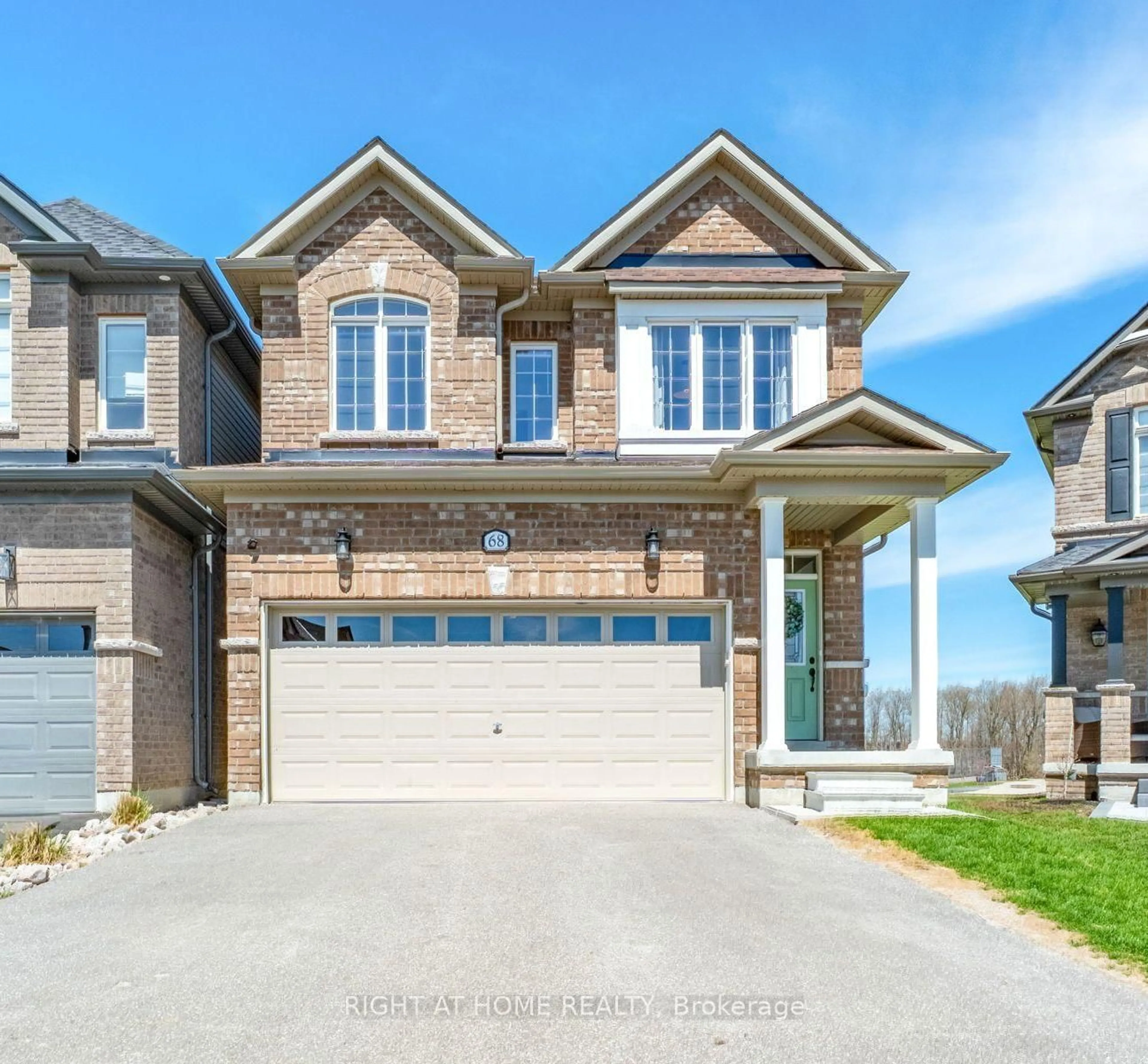 Home with brick exterior material, street for 68 Wood Cres, Essa Ontario L3W 0M5