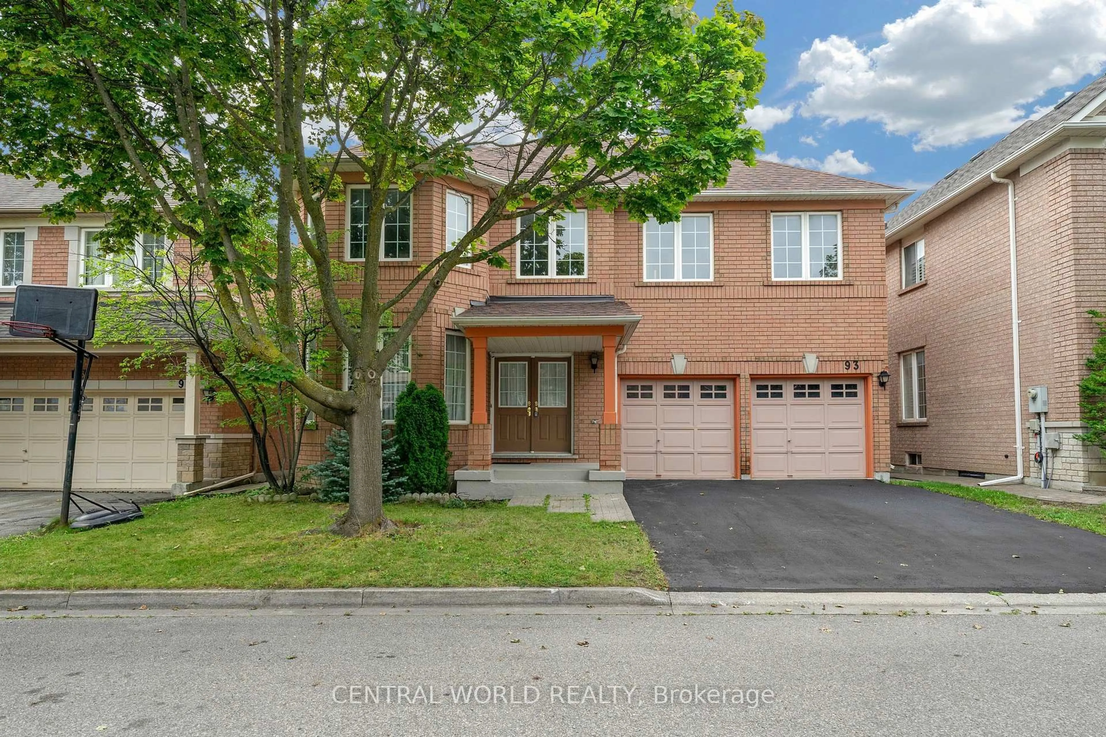 Home with brick exterior material, street for 93 MAJESTIC Dr, Markham Ontario L6C 2G9