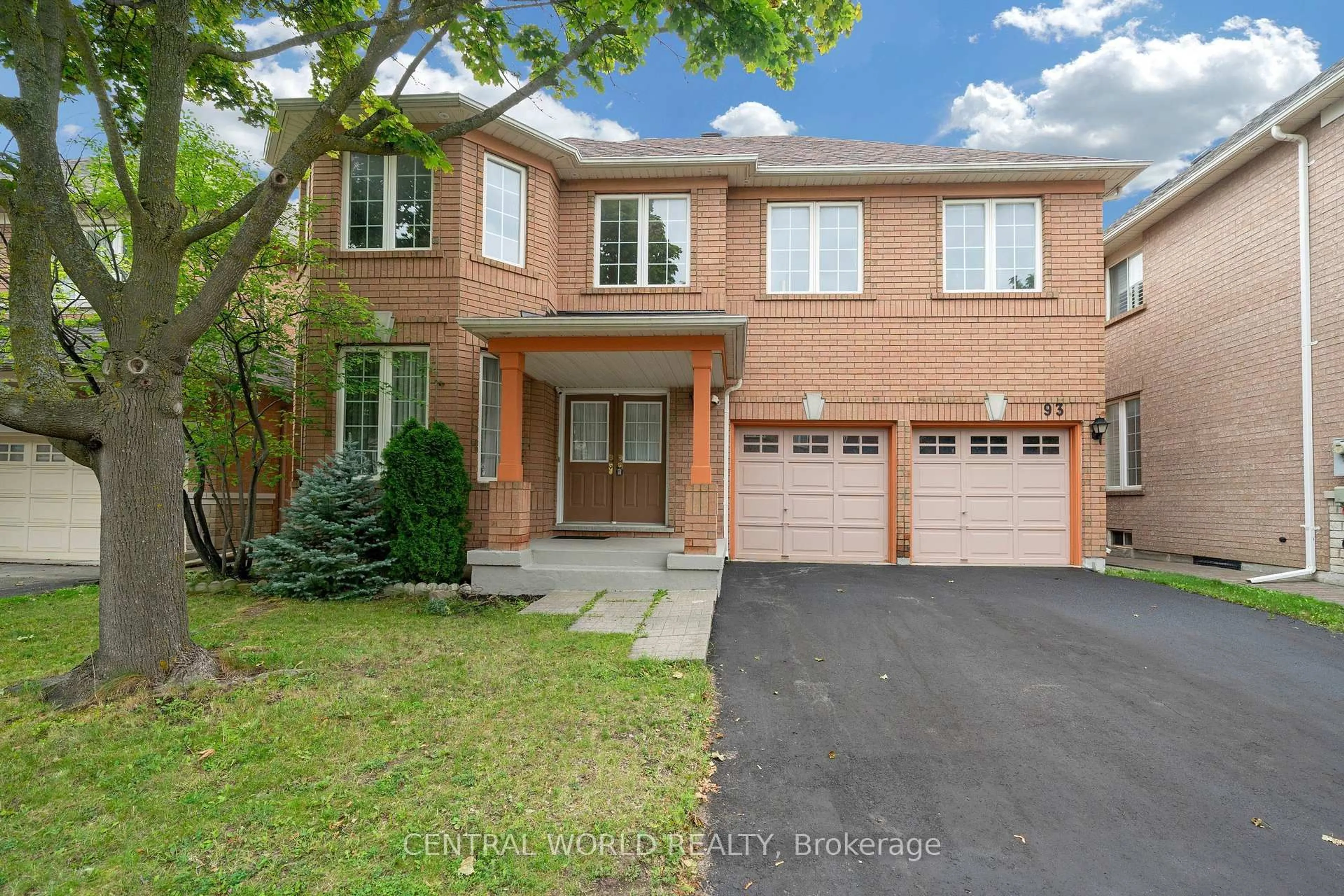 Home with brick exterior material, street for 93 MAJESTIC Dr, Markham Ontario L6C 2G9