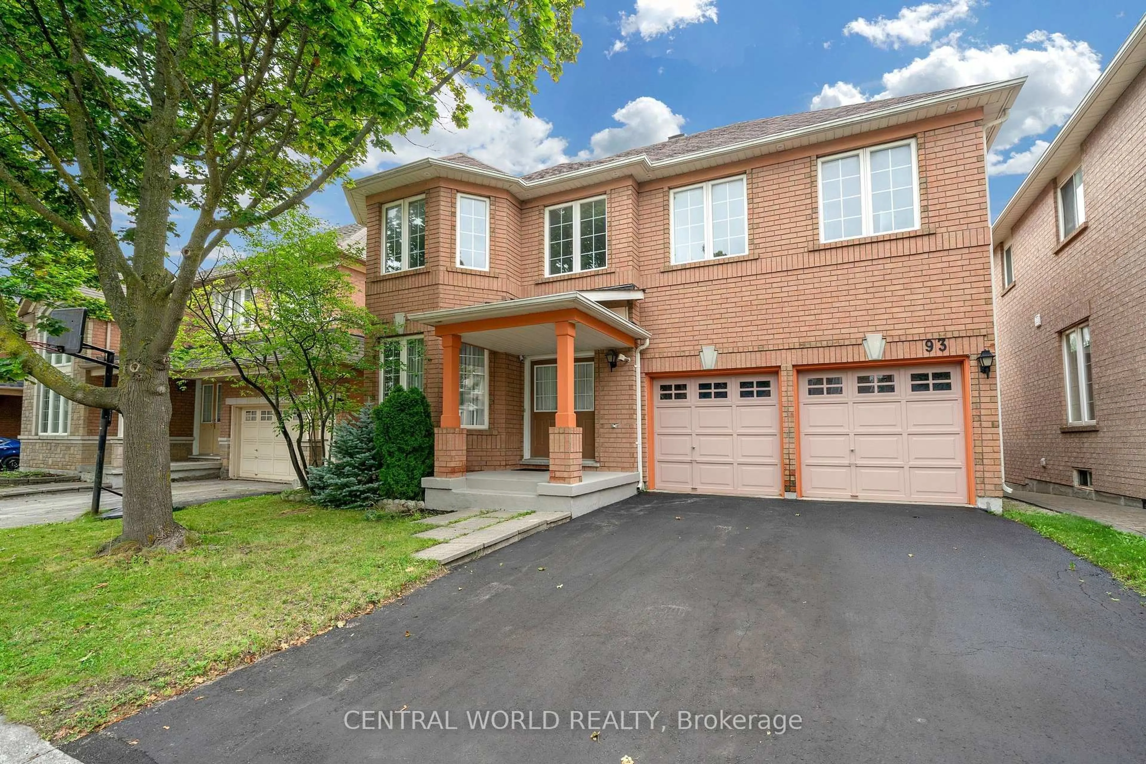 Home with brick exterior material, street for 93 MAJESTIC Dr, Markham Ontario L6C 2G9