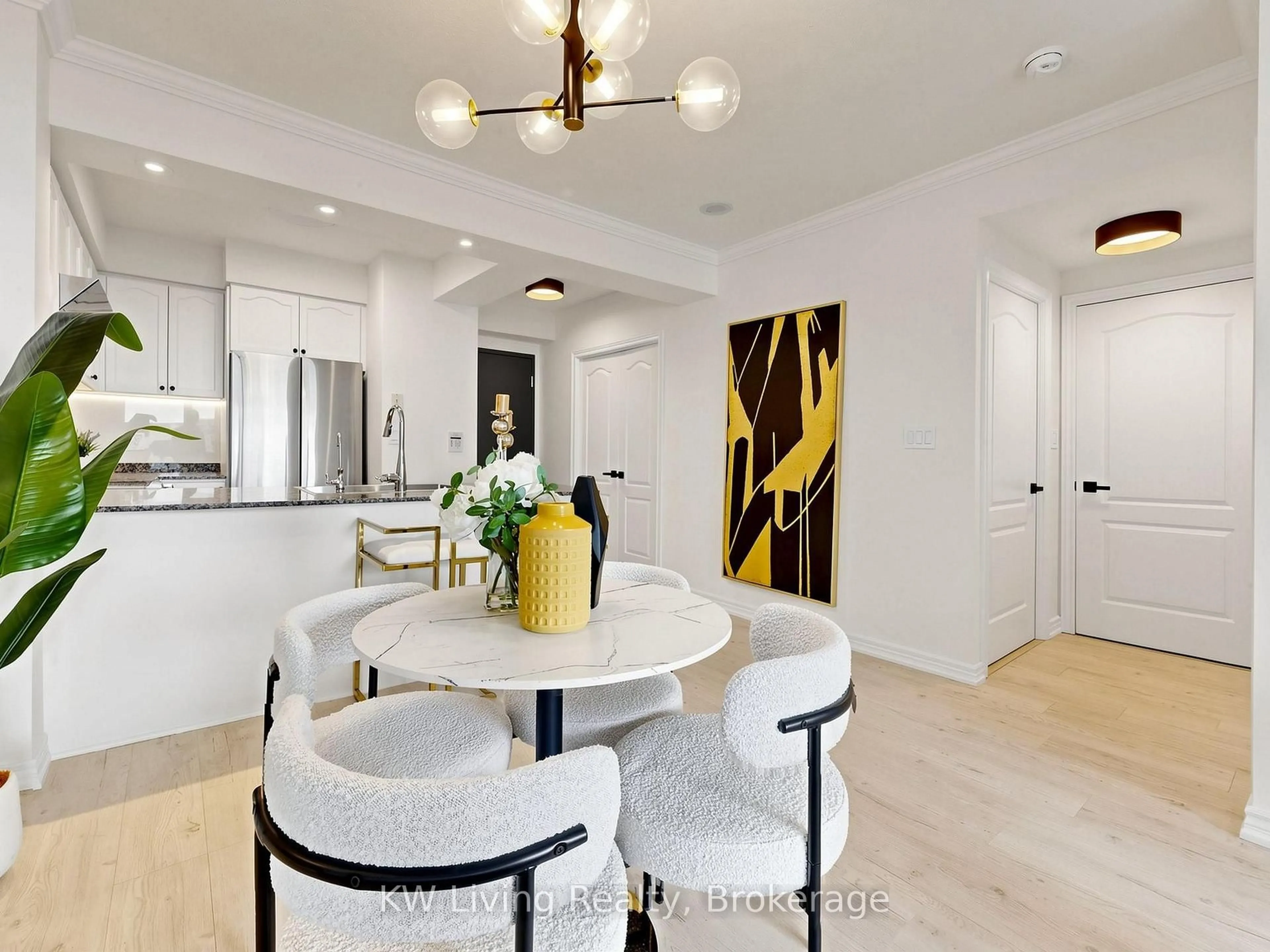 Contemporary kitchen, ceramic/tile floor for 100 Promenade Circ #1010, Vaughan Ontario L4J 7W7