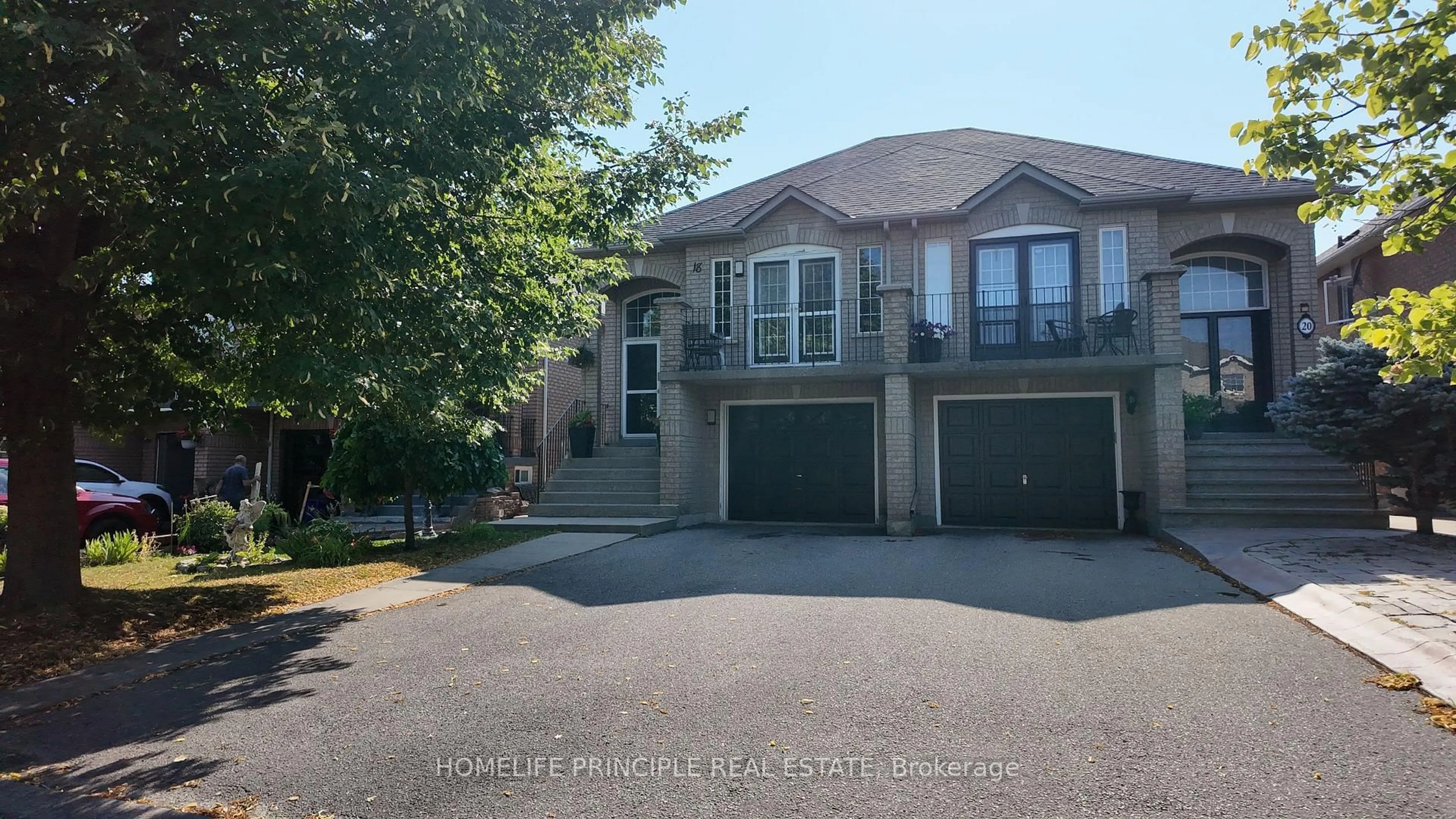 A pic from outside/outdoor area/front of a property/back of a property/a pic from drone, water/lake/river/ocean view for 18 D'Amato Cres, Vaughan Ontario L6A 3E6