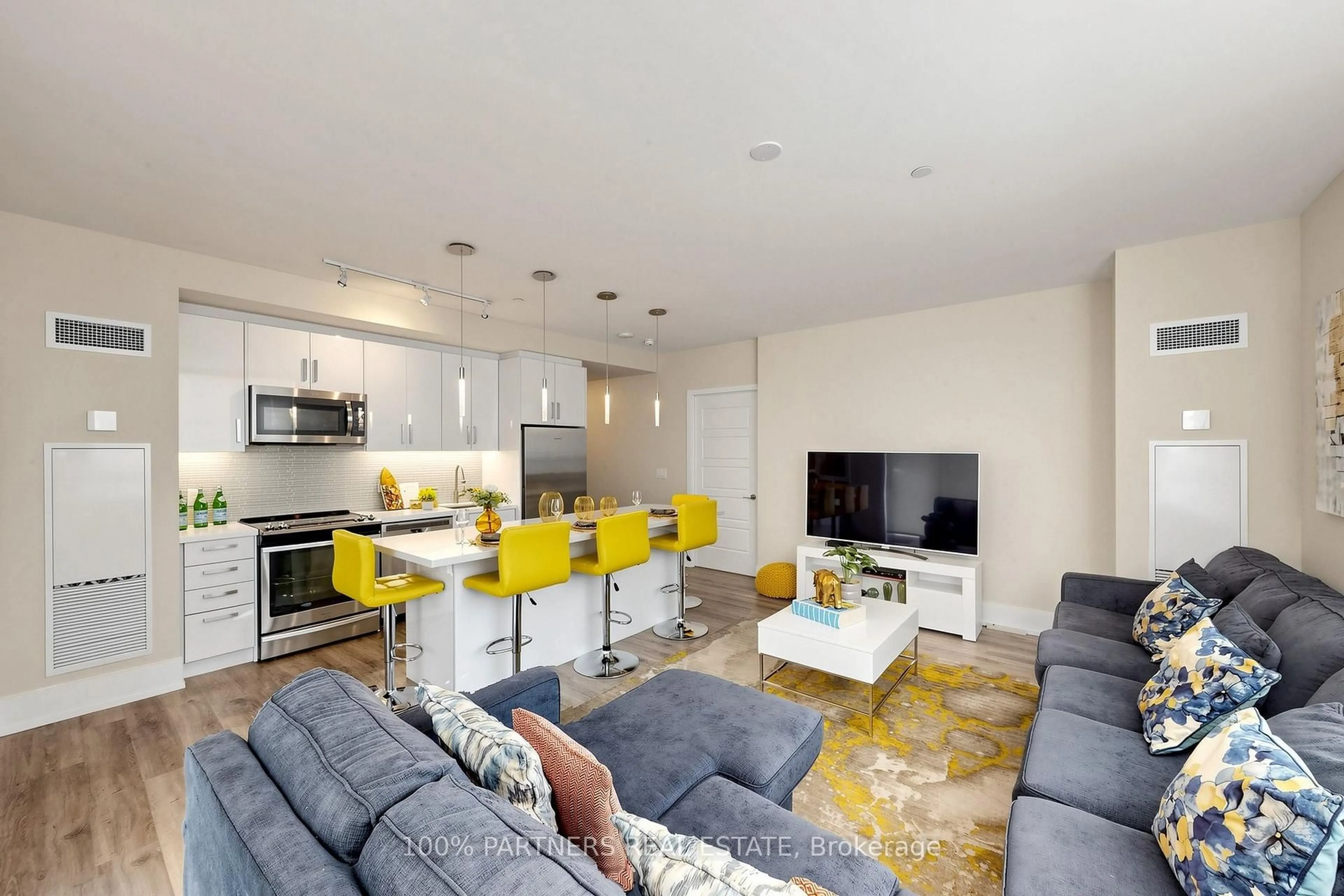 Open concept kitchen, unknown for 241 Sea Ray Ave #A106, Innisfil Ontario L9S 0L9