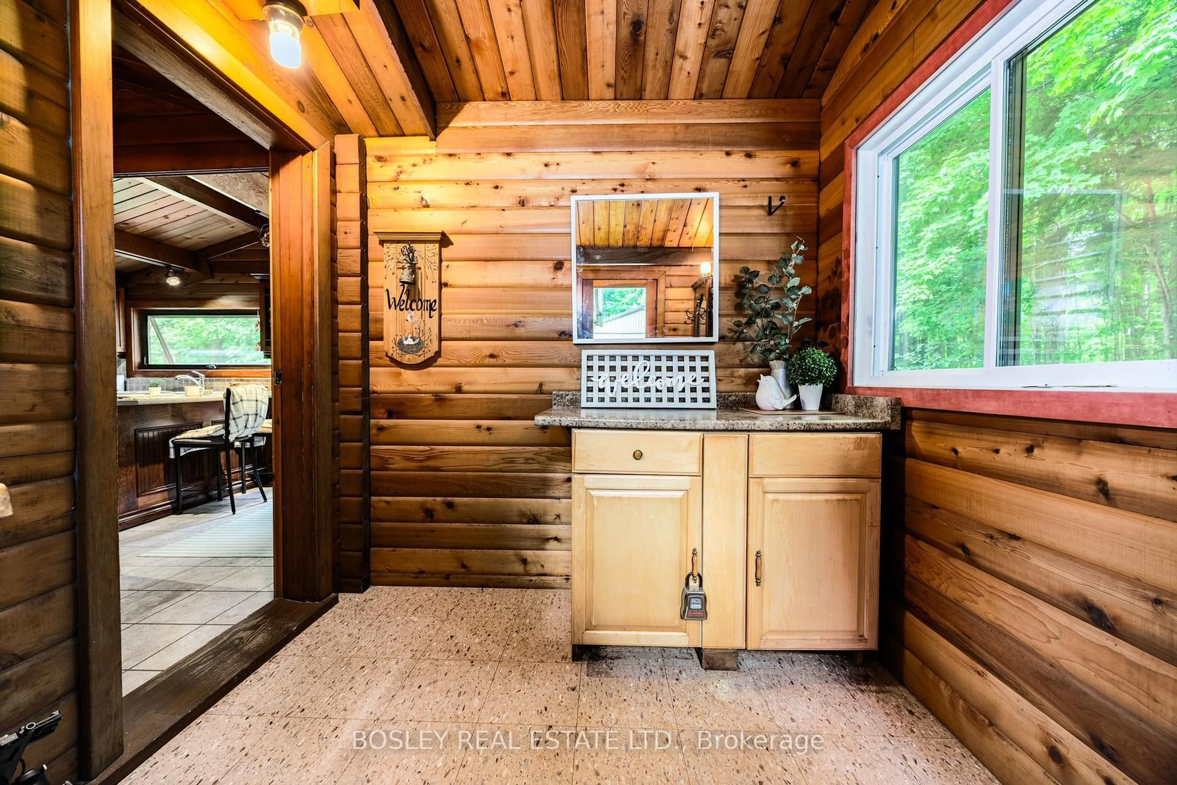Rustic kitchen, ceramic/tile floor for 5983 5th Line, Essa Ontario L0L 1N0