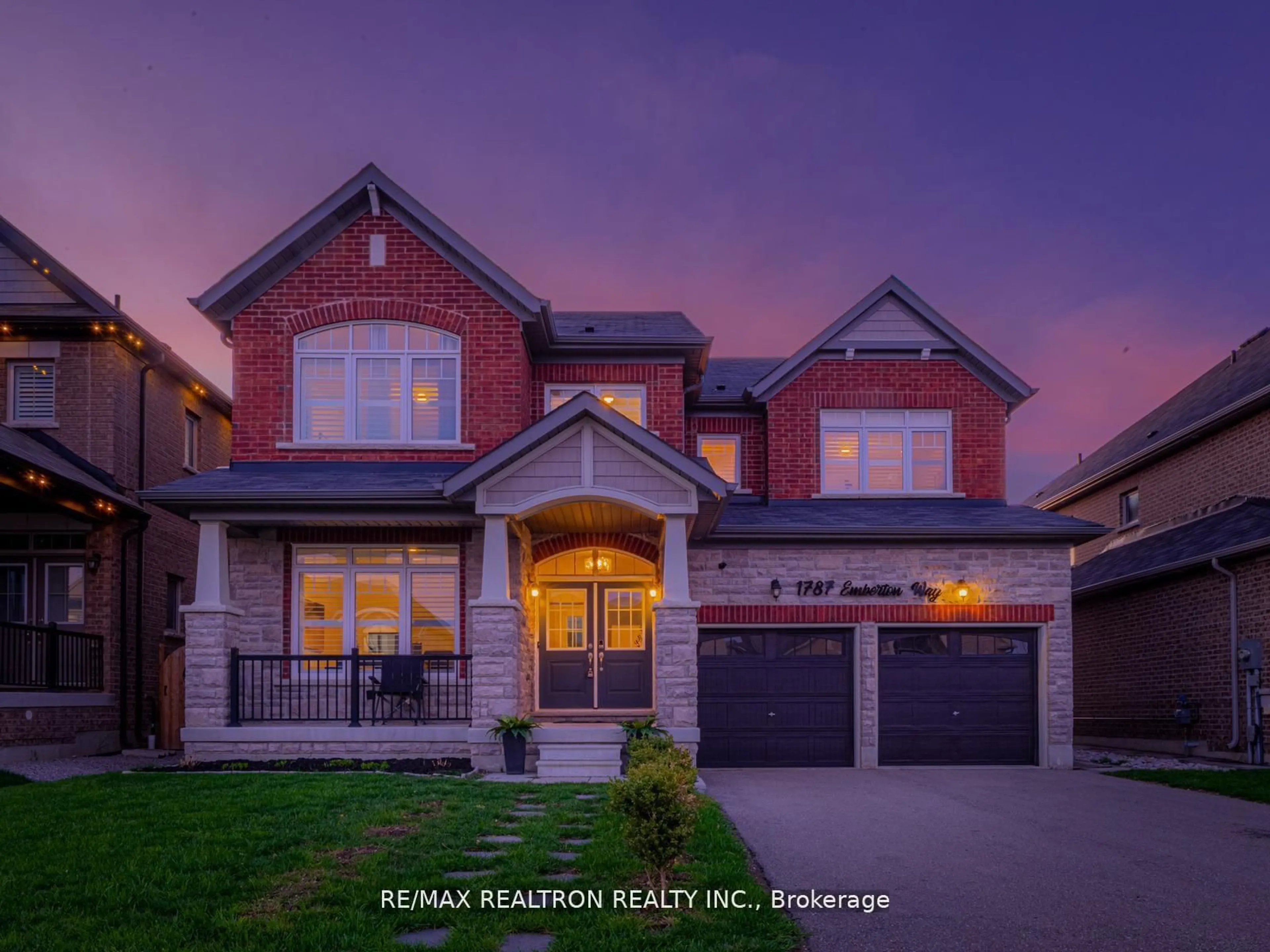 Home with brick exterior material, street for 1787 Emberton Way, Innisfil Ontario L9S 0N4