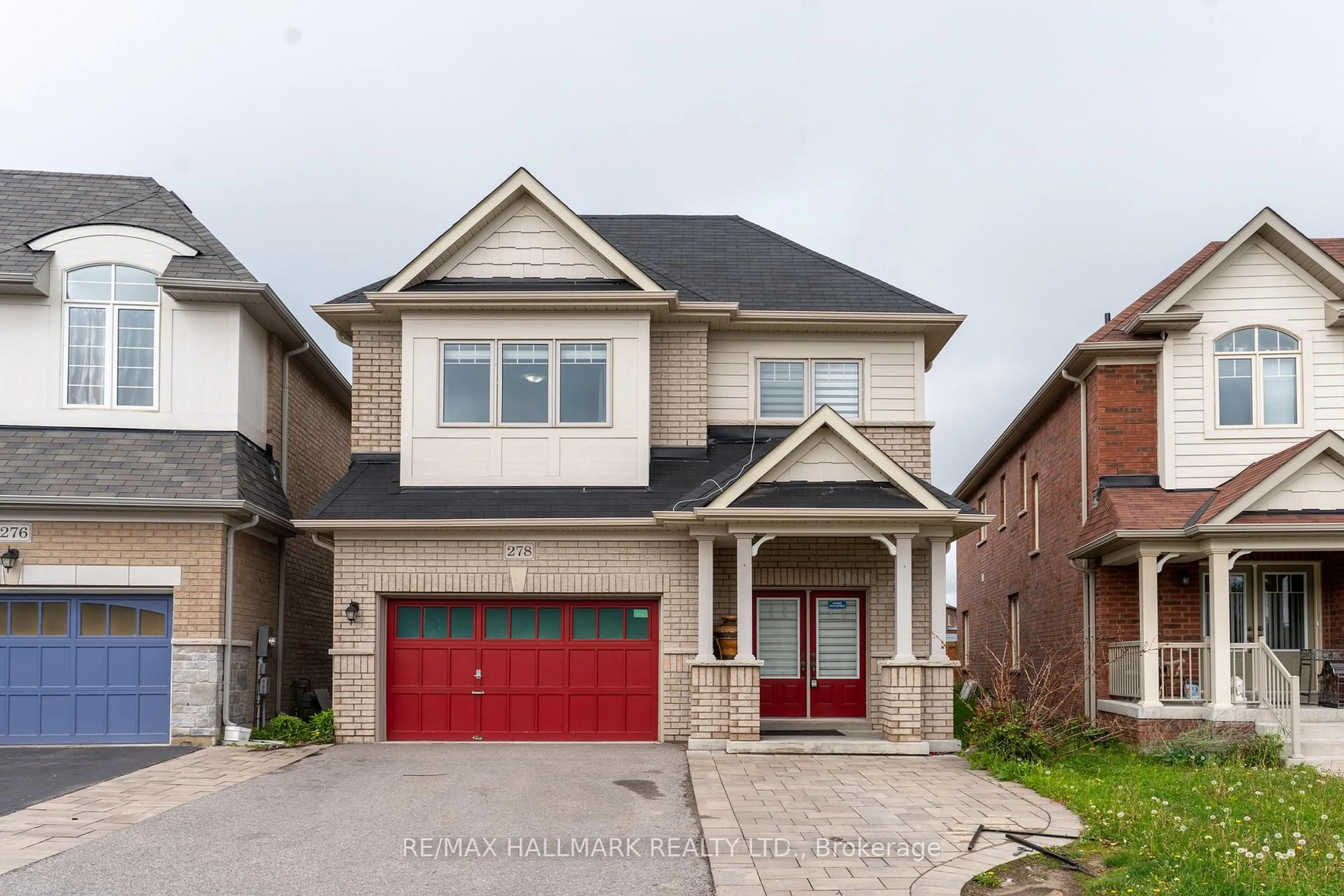 Home with brick exterior material, street for 278 Sharon Creek Dr, East Gwillimbury Ontario L9N 0P5