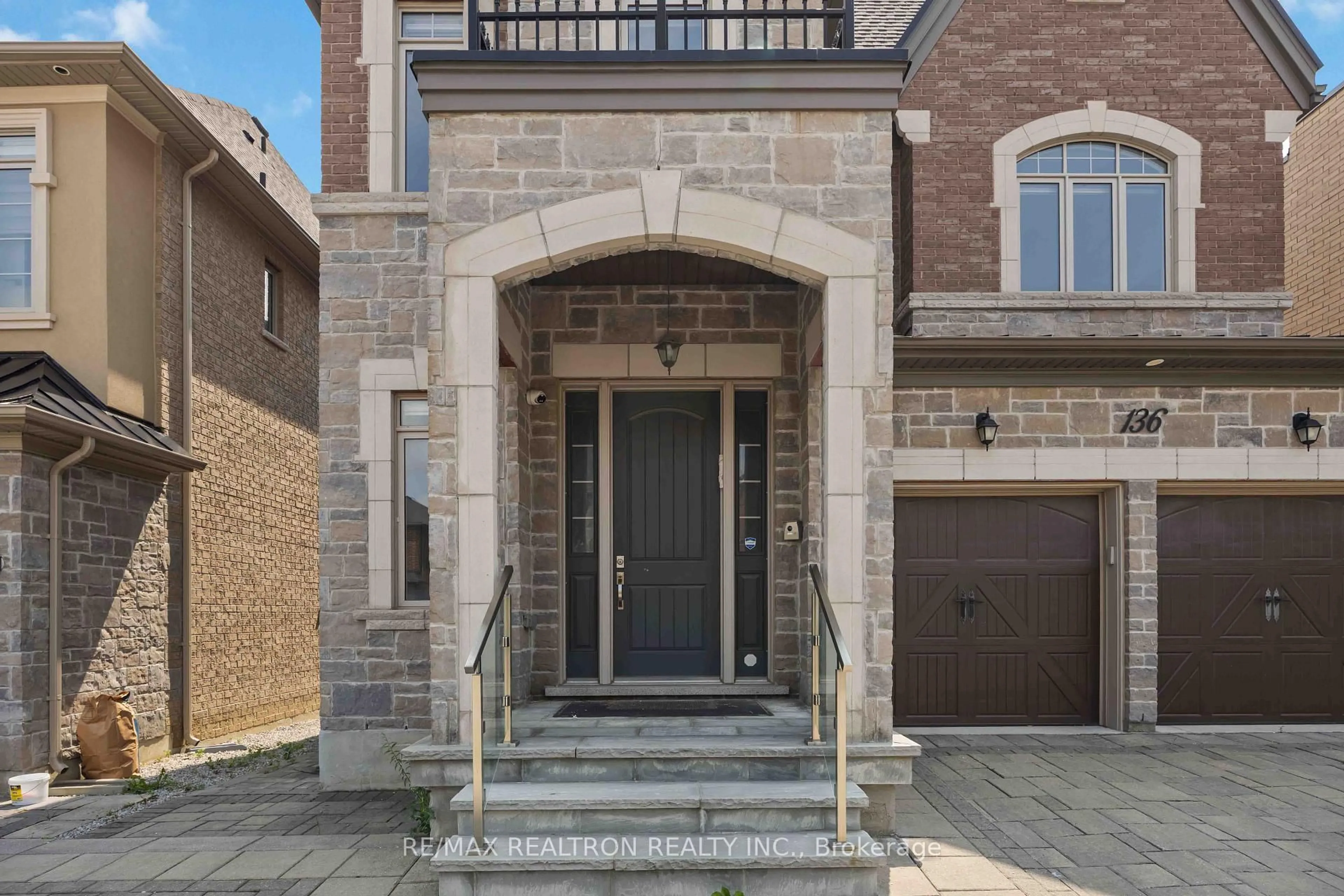 Home with brick exterior material, street for 136 Abner Miles Dr, Vaughan Ontario L6A 4X4