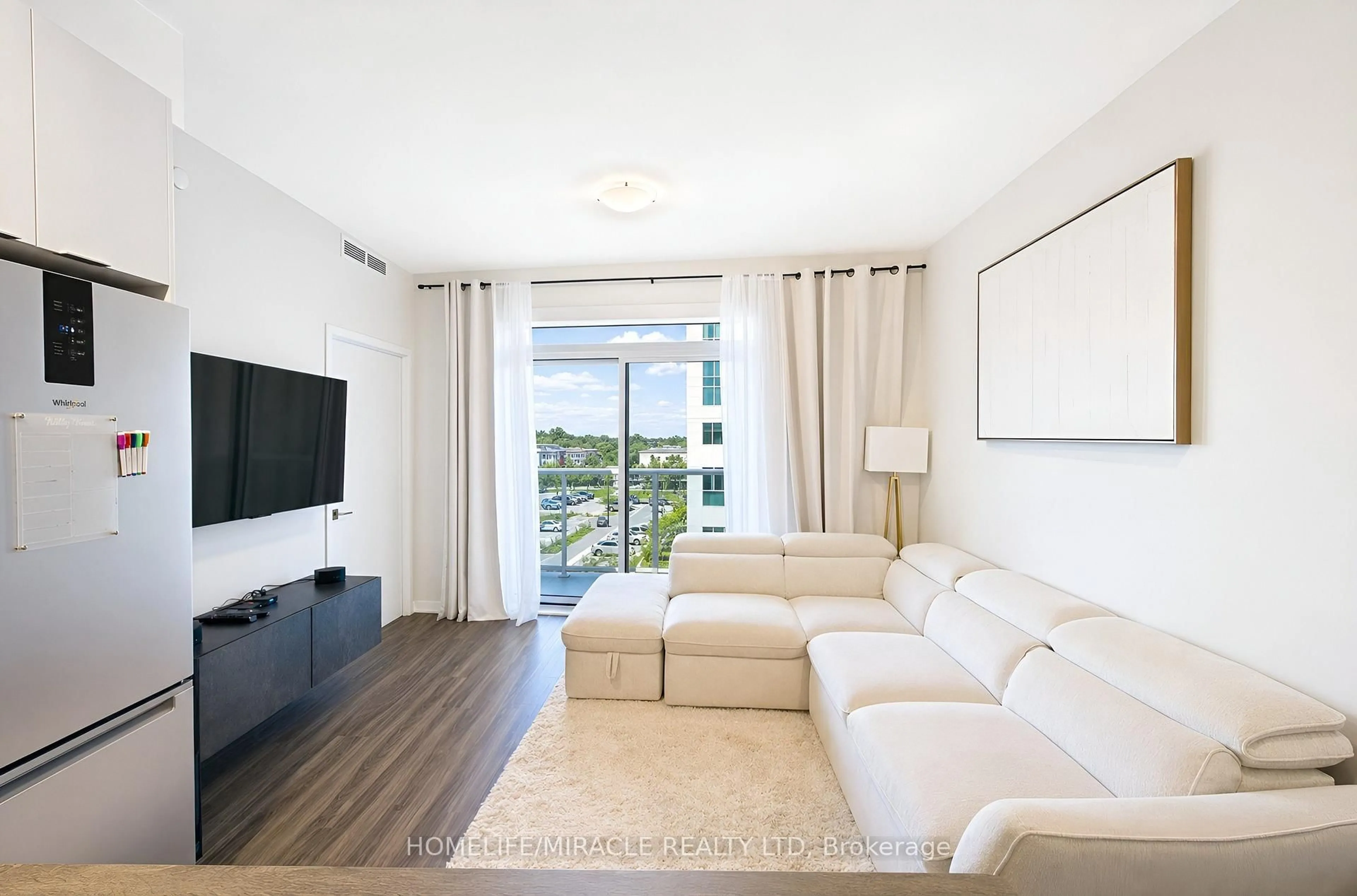 Living room with furniture, unknown for 10 Abeja St #813, Vaughan Ontario L4K 0R4
